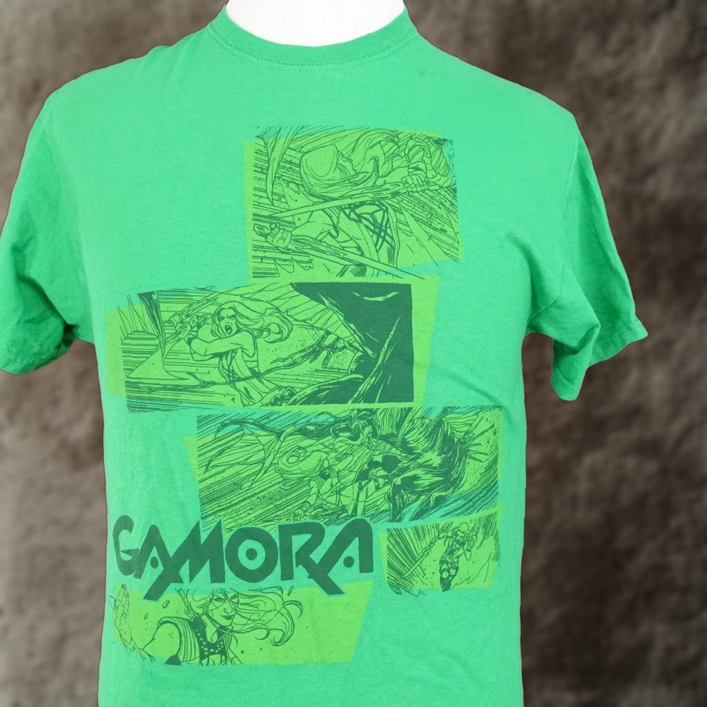 Vintage GUARDIANS OF THE GALAXY Gamora Marvel Loot Crate Super Hero T-Shirt M Unisex Adults Green Crew Neck Short Sleeve Cotton 19x27 inches 1990s Theme Mens Size US M / EU 48-50 / 2 - 1 Thumbnail
