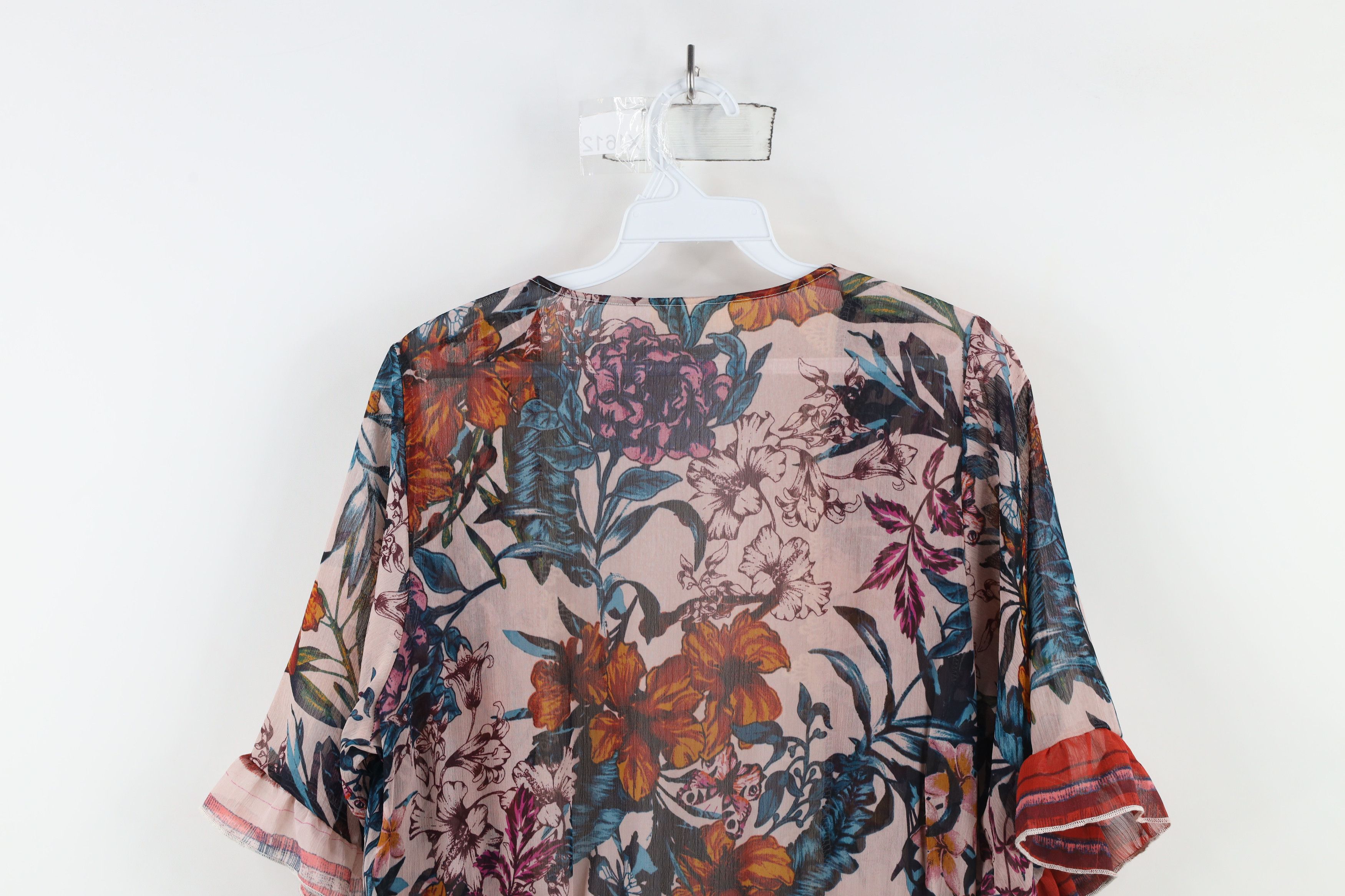 Vintage Vintage Y2K Babydoll Lace Flower Bella Open Front Jacket Top Size M / US 6-8 / IT 42-44 - 9 Thumbnail