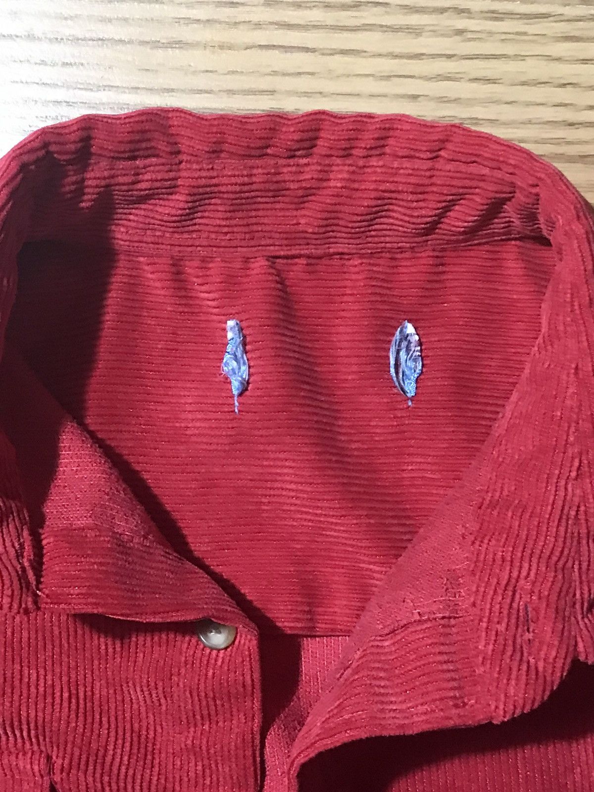 Sugar Cane × Vintage Vintage Sugar Cane Toyo Large Red Corduroy Button Up Shirt Size US L / EU 52-54 / 3 - 3 Thumbnail