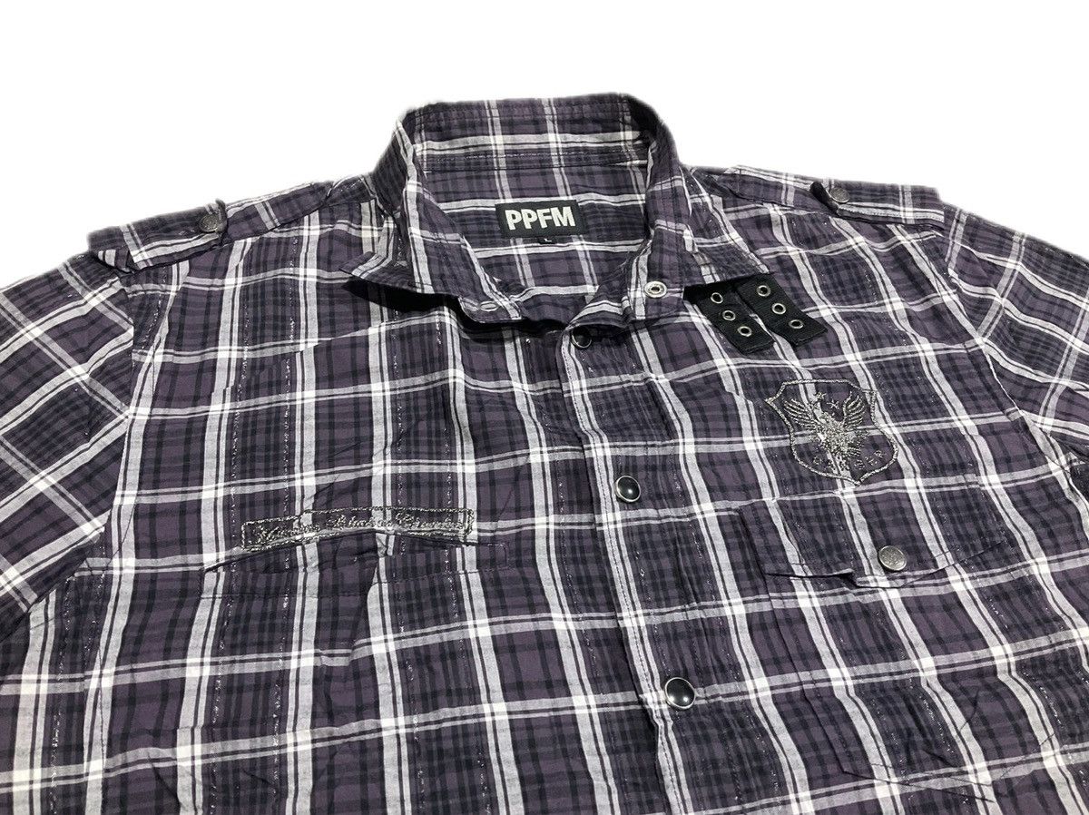 Hysteric Glamour × Japanese Brand × PPFM 🔥Sick Y2K PPFM Flannel Shirt Size US L / EU 52-54 / 3 - 4 Thumbnail