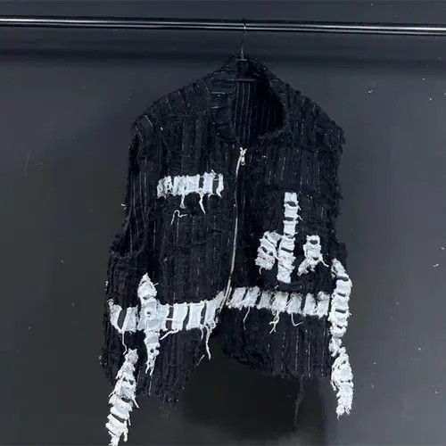 Japanese Brand Denim Black Vest Size US XL / EU 56 / 4 - 4 Thumbnail