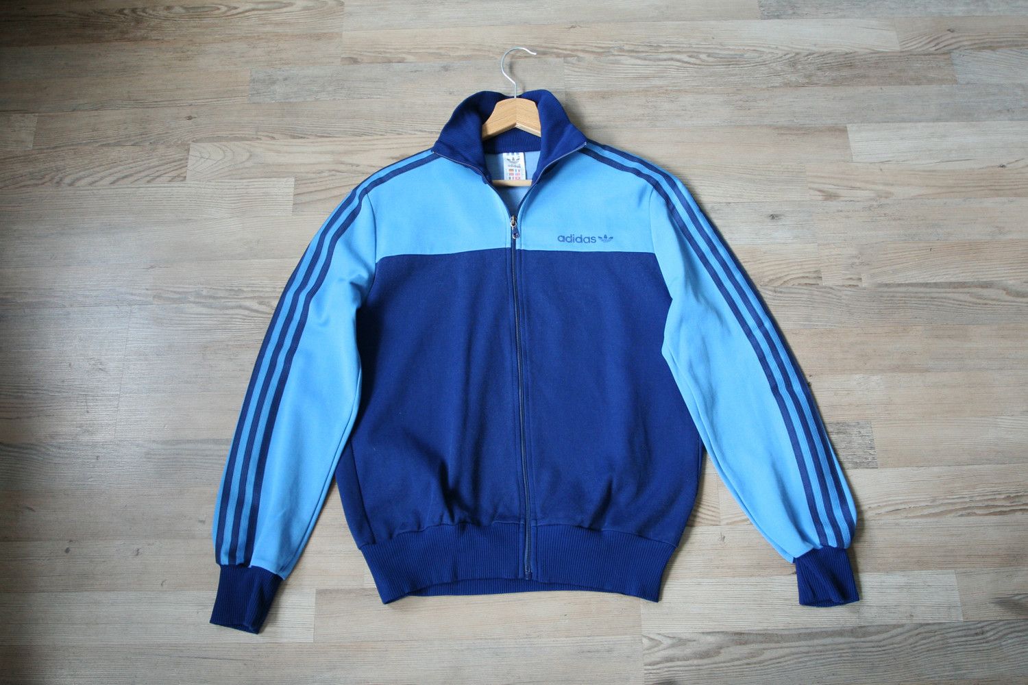 Adidas Vintage Adidas 1970's Yugoslavia Tracksuit Track Top Blue Size US S / EU 44-46 / 1 - 1 Thumbnail