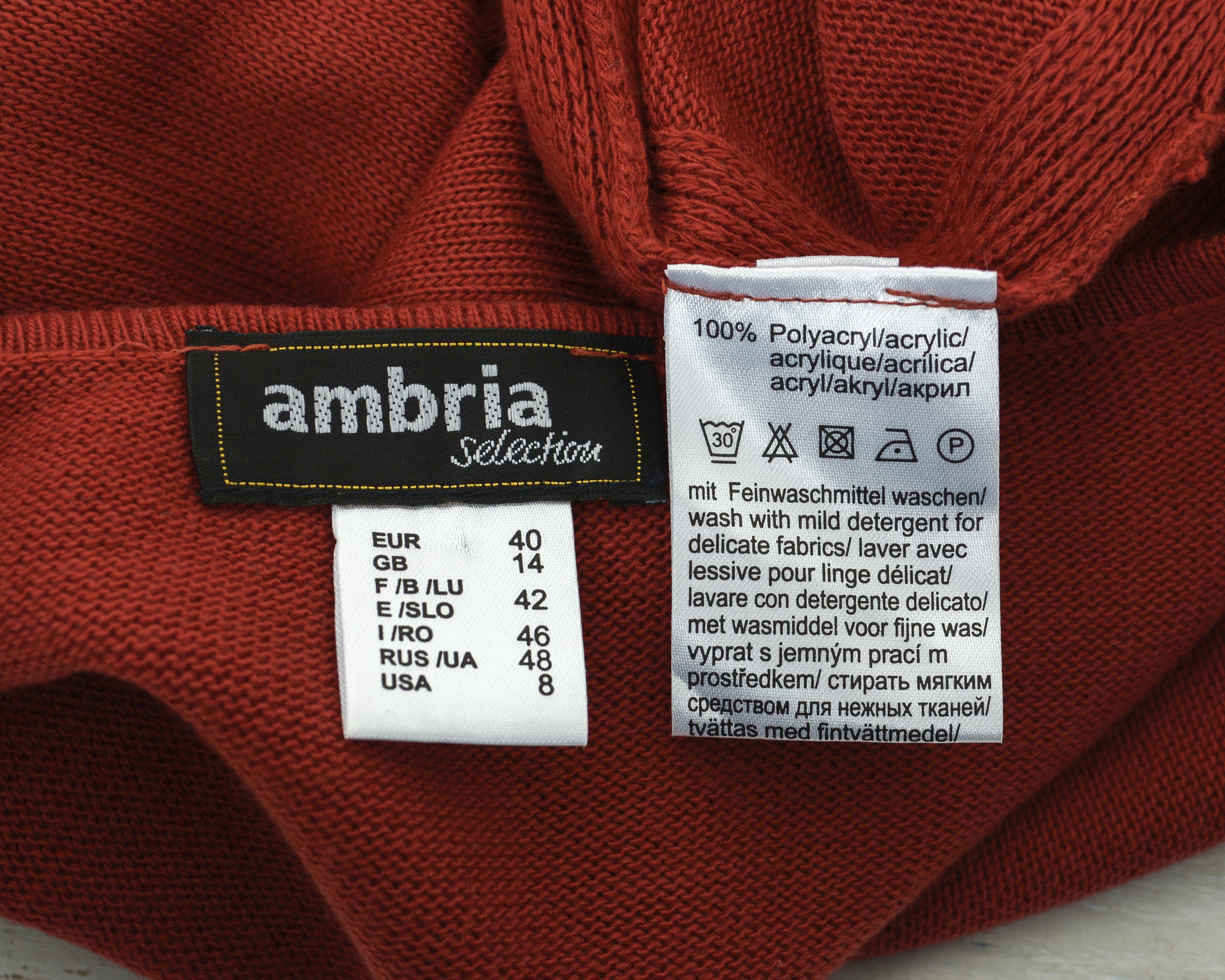 Other × Vintage AMBRIA Sleeveless Waistcoat Light Tank Vest No Closure Gilet Size M / US 6-8 / IT 42-44 - 5 Thumbnail