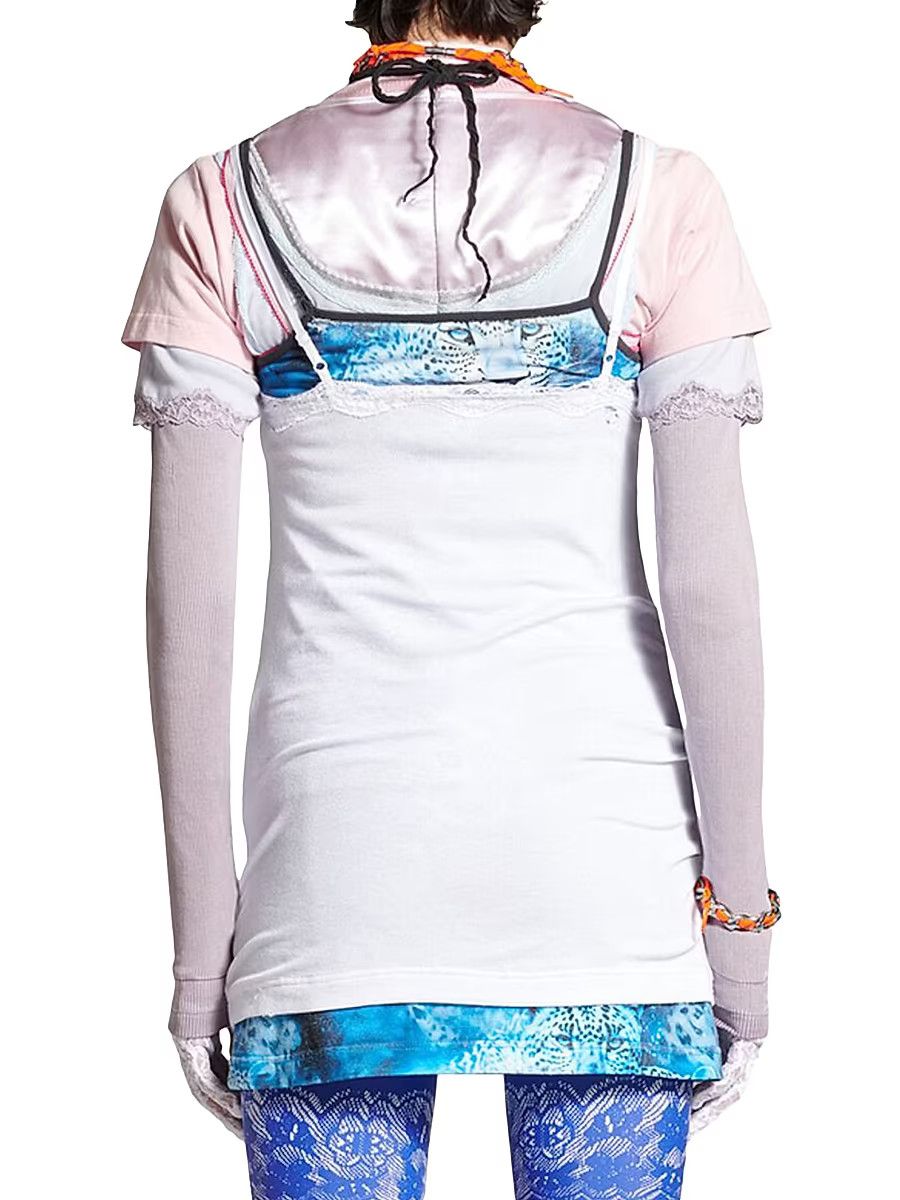 Balenciaga o1s1wg110326 Layered Dress in White Size XS / US 0-2 / IT 36-38 - 5 Thumbnail