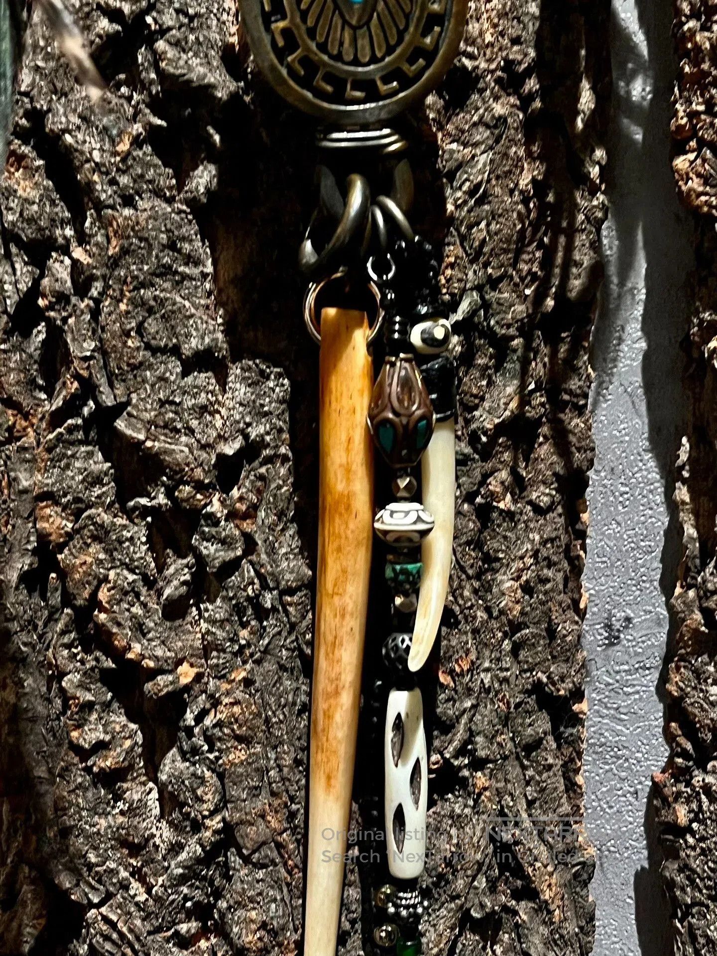 Gunda unique gunda bone pendant necklace. Size ONE SIZE - 4 Thumbnail