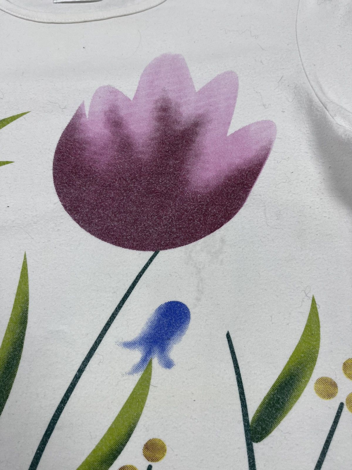 Dior Vintage Christian Dior Paris Floral Garden Tulip AOP T Shirt Size L / US 10 / IT 46 - 6 Thumbnail