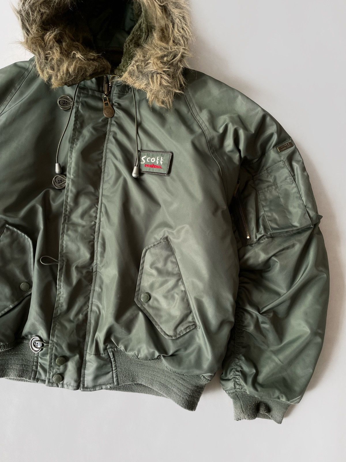 Vintage Vintage Scott fly bomber jacket Y2K Japanese style Size M / US 6-8 / IT 42-44 - 8 Thumbnail