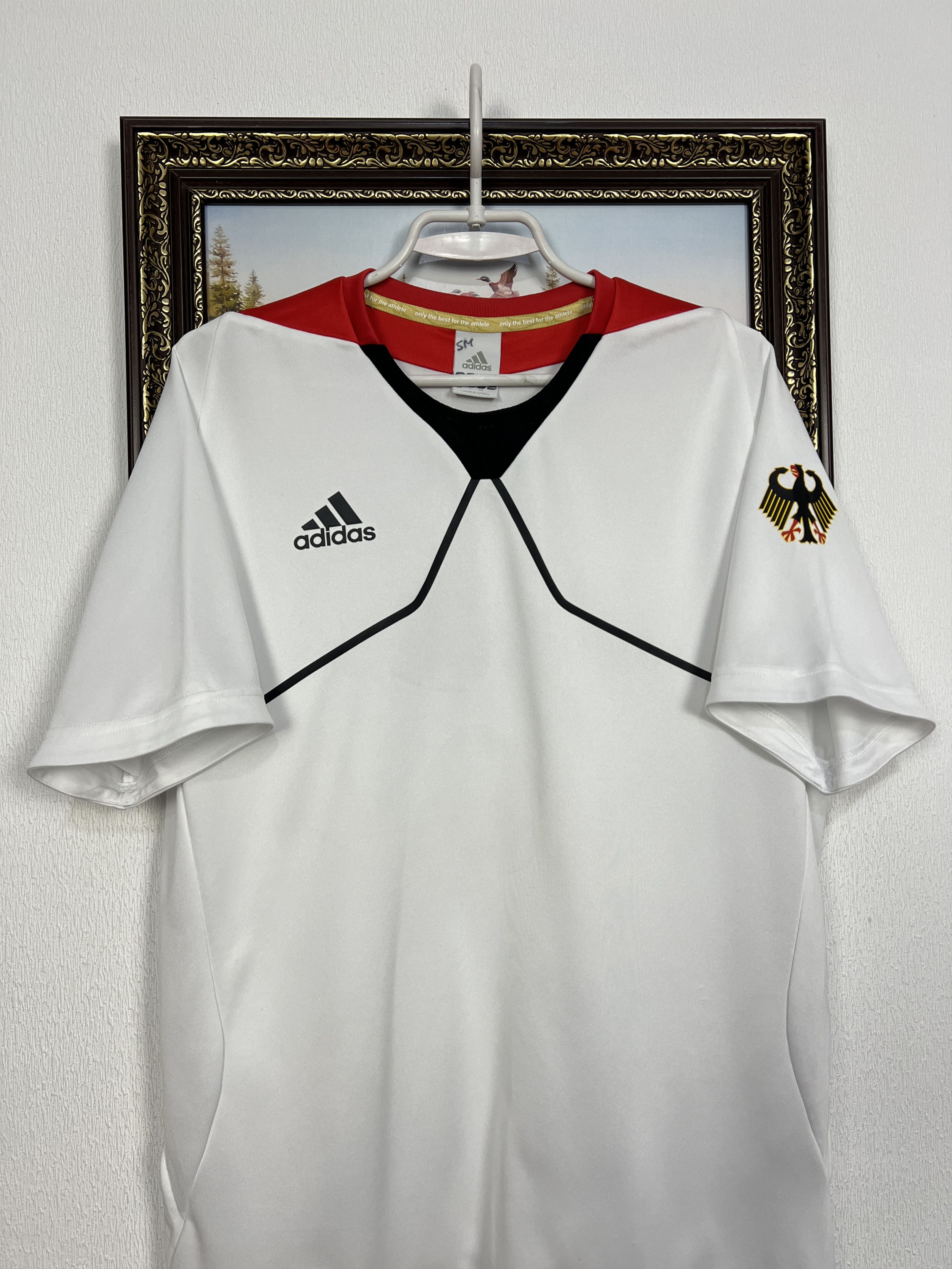 Adidas Vintage Germany Deutschland Olympic Shirt Jersey Trikot Size US L / EU 52-54 / 3 - 2 Thumbnail