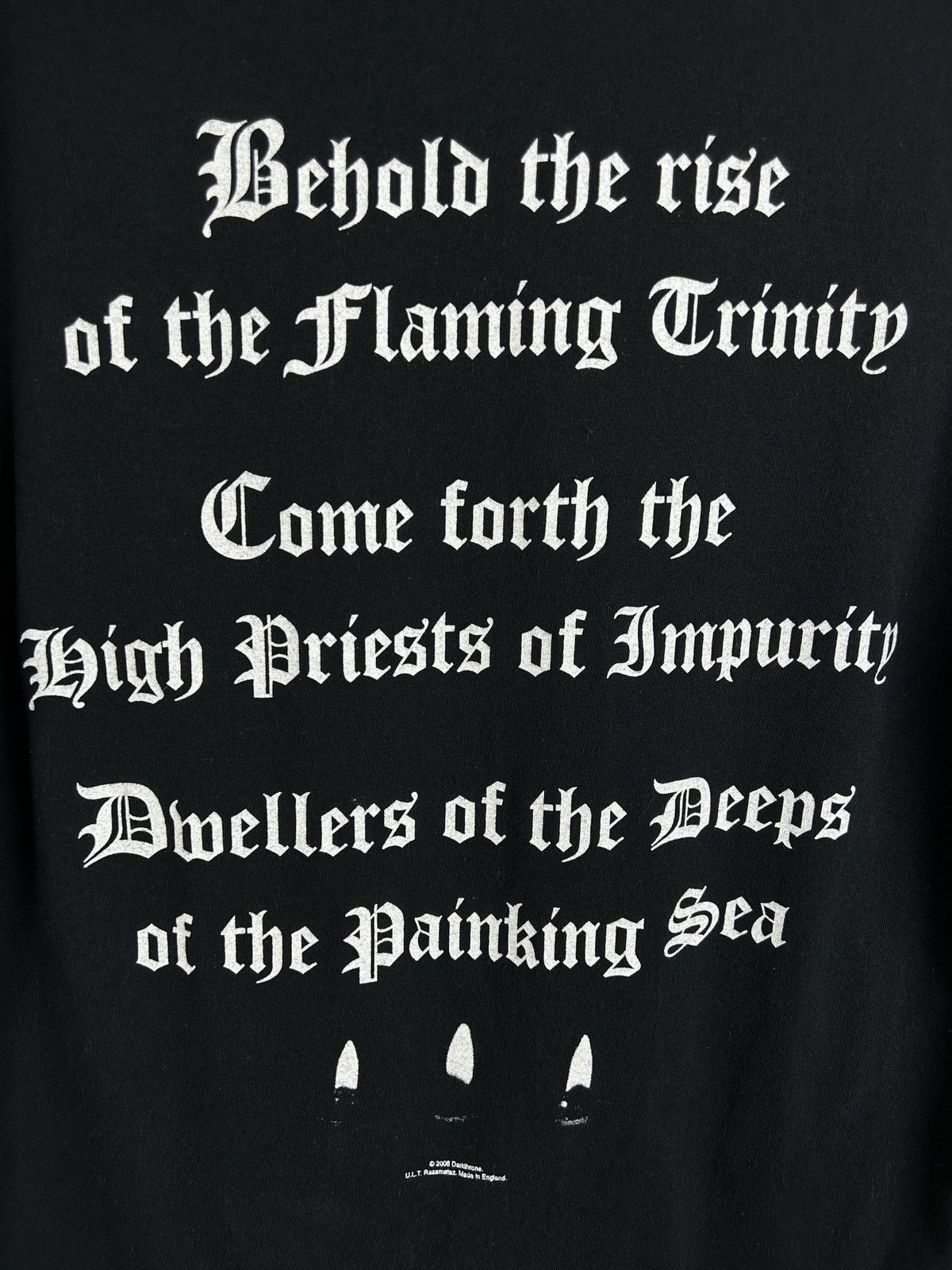 Band Tees 00s Vintage Darkthrone 2006 Panzerfaust Razamataz T-Shirt Size US M / EU 48-50 / 2 - 7 Thumbnail