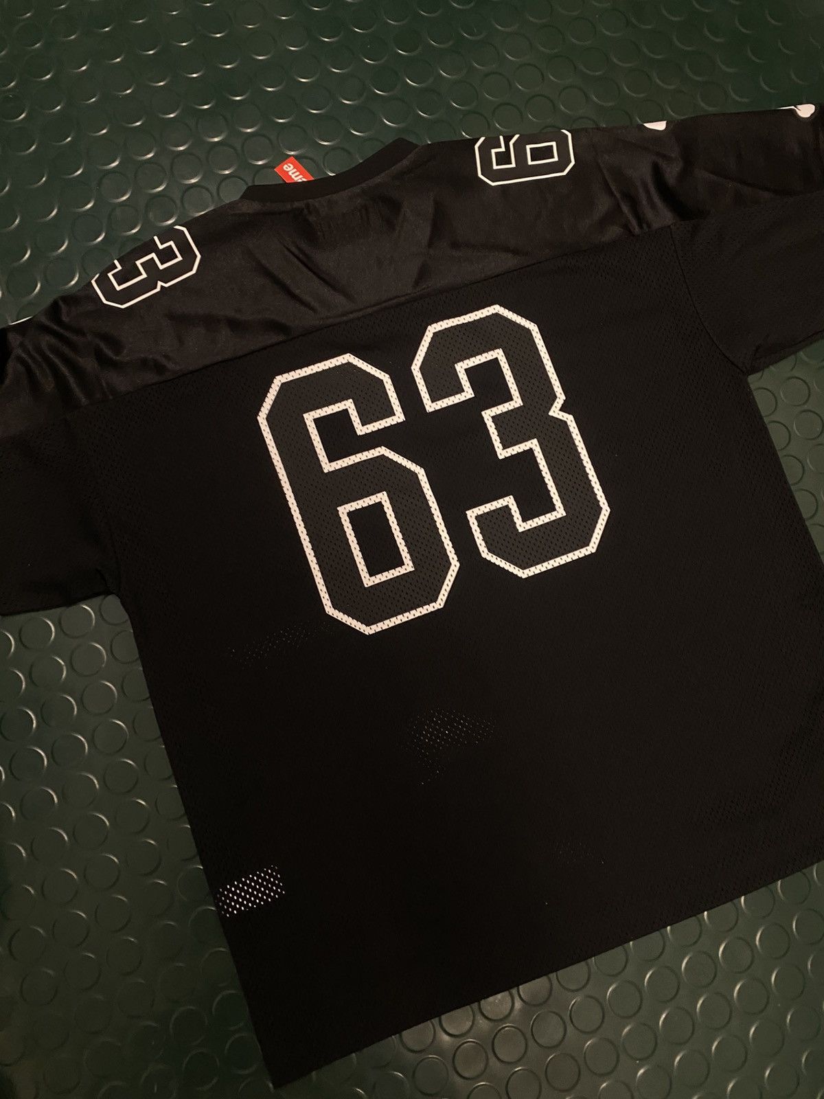 Supreme Supreme Bones Football Jersey Black | Grailed