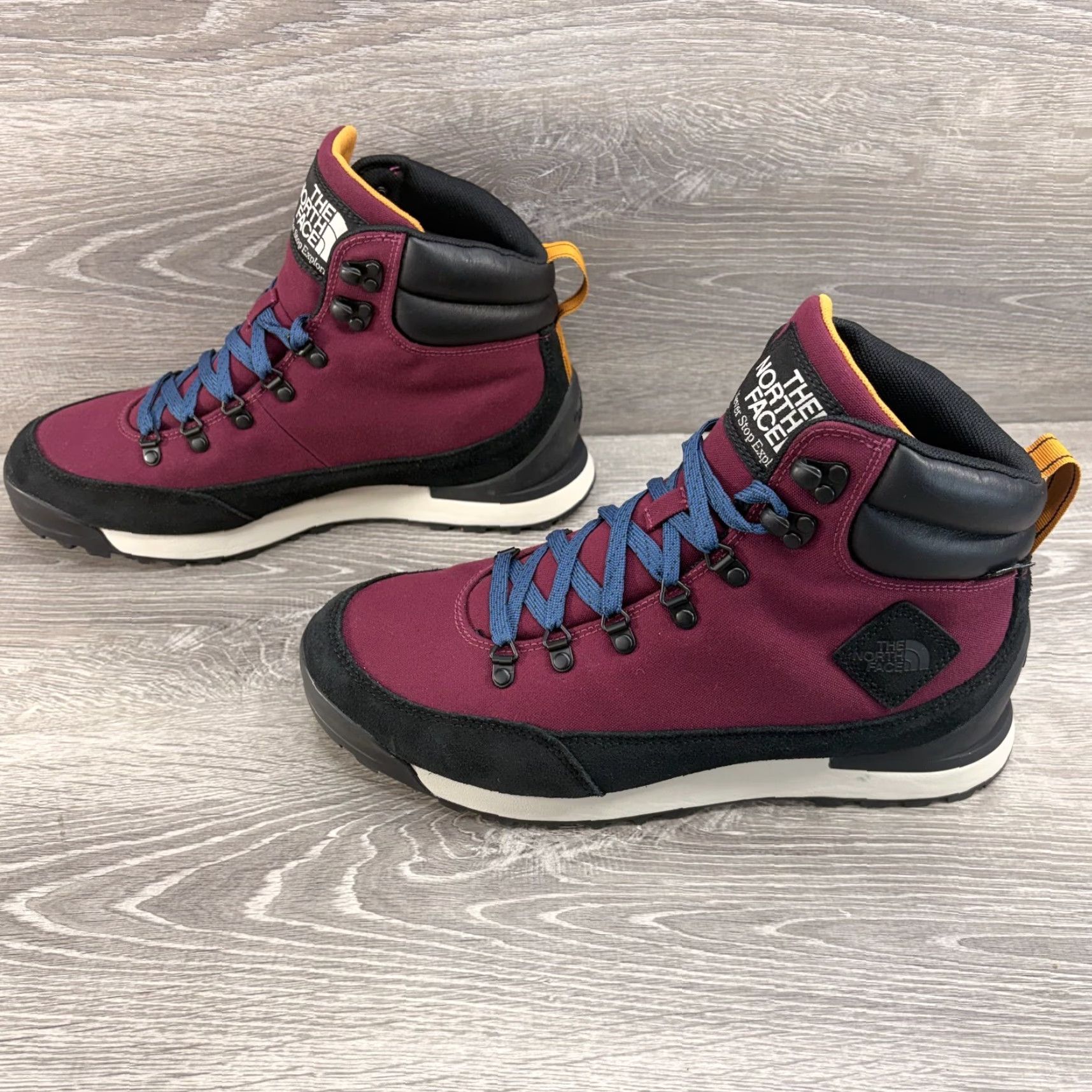 The North Face NEW The North Face Back to Berkeley II Textile Waterproof Purple Black Mens Boots - Hiking, Casual, 11 Size US 10 / EU 43 - 6 Thumbnail