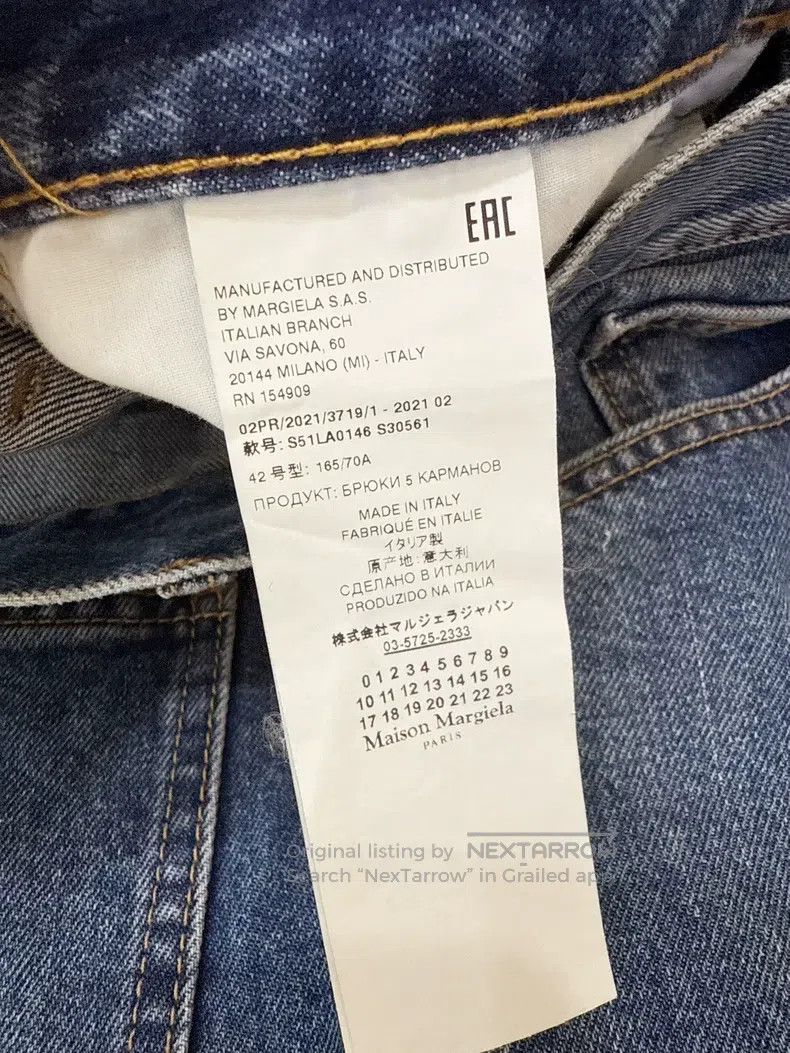 Maison Margiela Maison Margiela Four-stitch straight jeans Size 27" / US 4 / IT 40 - 5 Thumbnail
