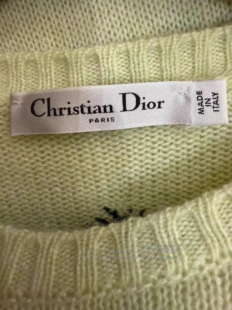 Dior Dior Embroidered cashmere sweater Size XXS / US 00 / IT 34 - 4 Thumbnail