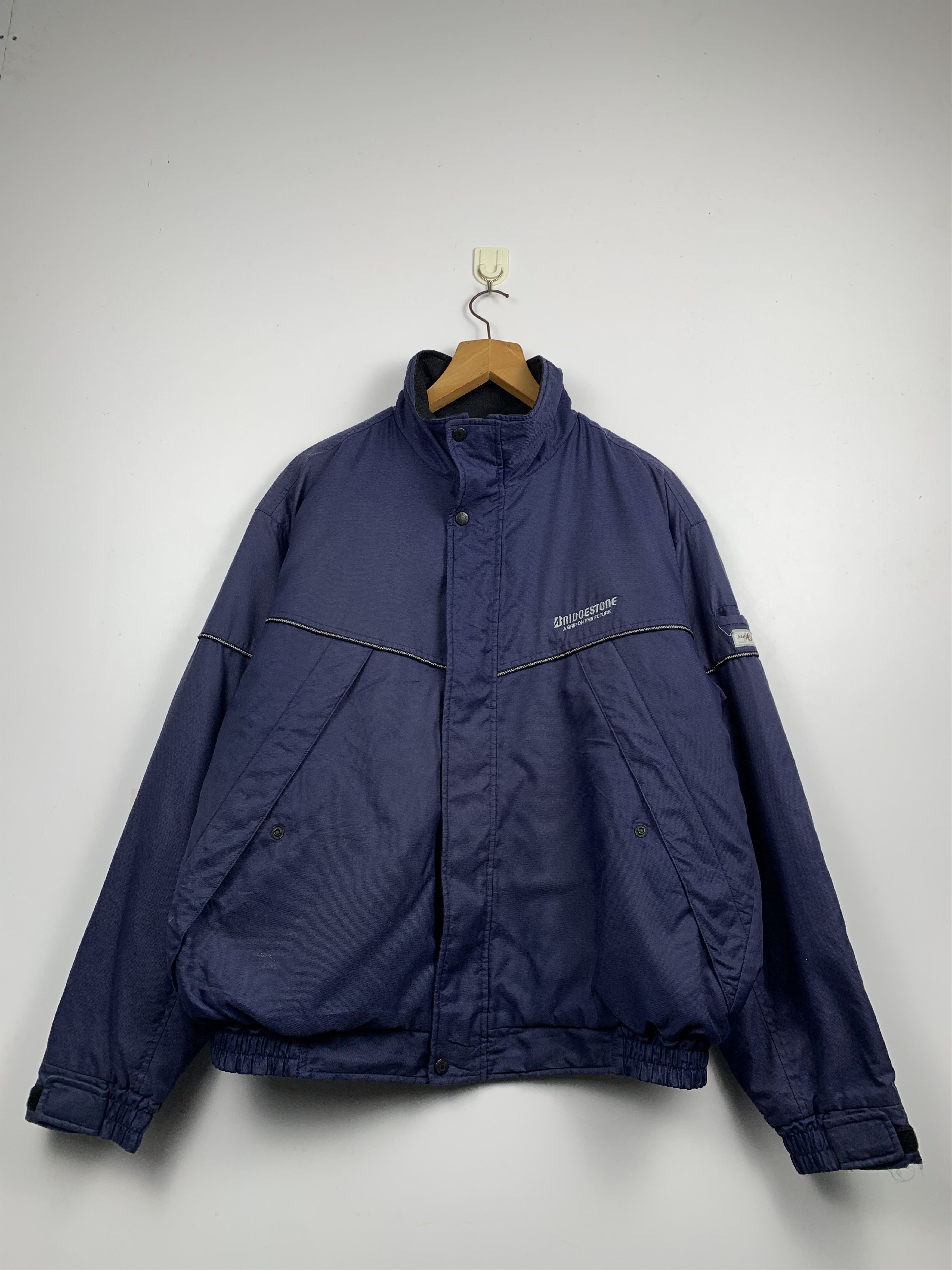 Vintage Vintage Bridgestone Racing Zipper Light Jacket J1193 Size US L / EU 52-54 / 3 - 1 Thumbnail