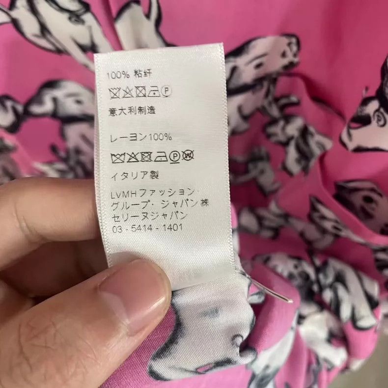 Celine Celine 22SS Pink Puppy Short Sleeve Shirt 2503-Nextarrow Size US XXS / EU 40 - 7 Thumbnail