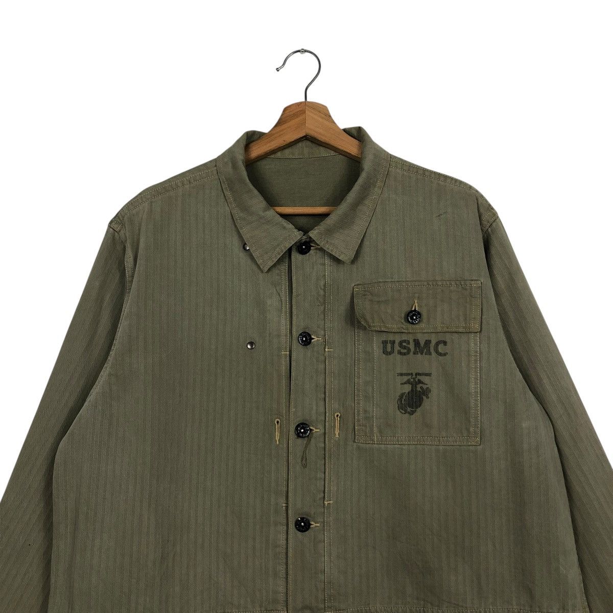 Buzz Rickson's 🔥TRUE VINTAGE REPRODUCTION 1940’s PW44 JACKET USMC HBT USA Size US M / EU 48-50 / 2 - 5 Thumbnail