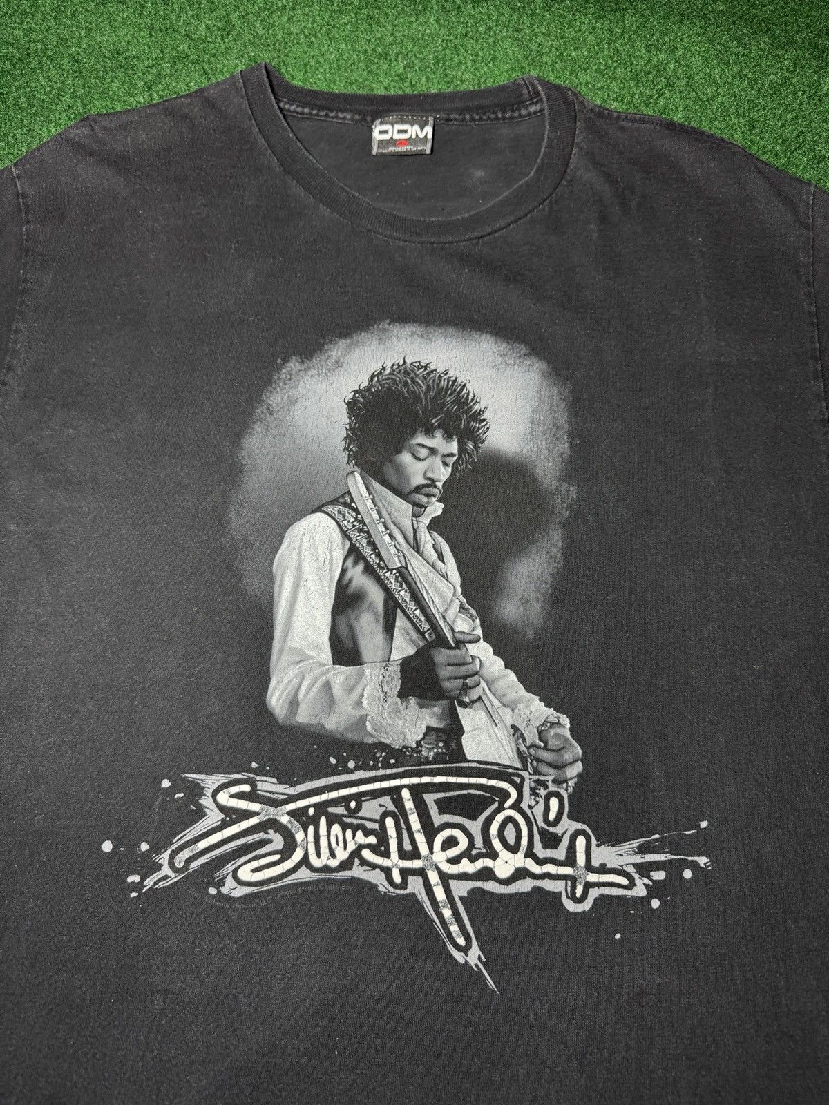 Band Tees × Vintage Vintage 90s Y2K Jimi Hendrix Lrg Rock N Roll FadedT Shirt Size US L / EU 52-54 / 3 - 2 Thumbnail