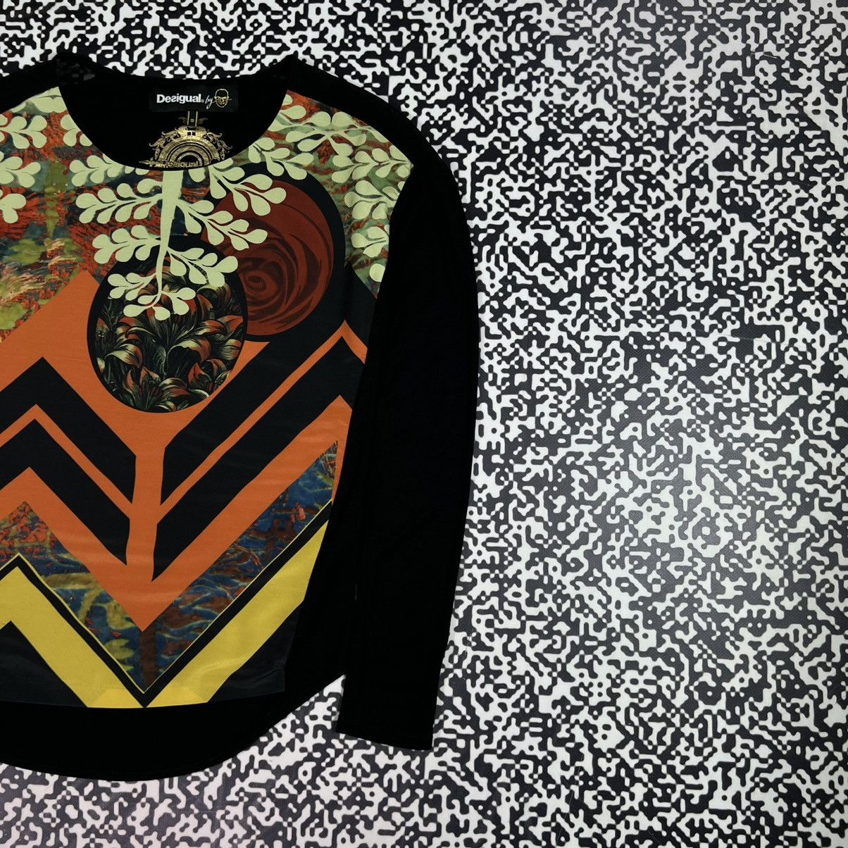 Desigual Vintage Y2K Desigual X Christian Lacroix Abstract Longsleeve Size S / US 4 / IT 40 - 5 Thumbnail