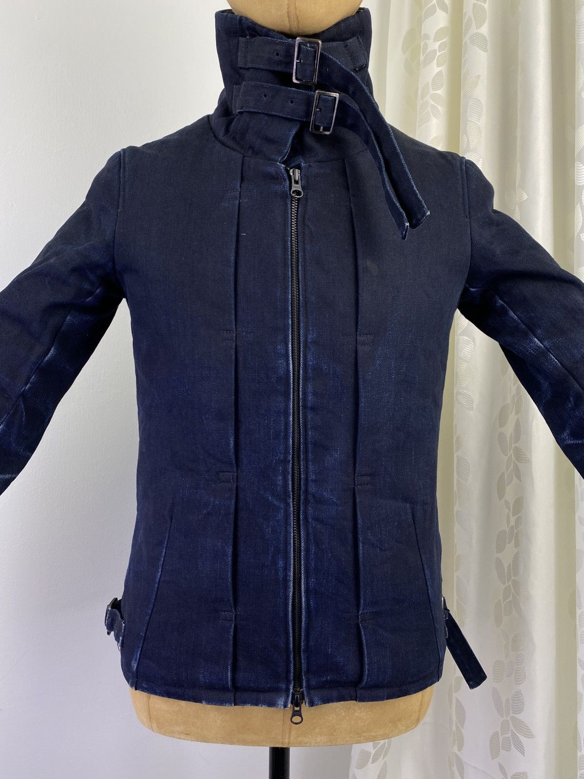 Japanese Brand 2000’s Japanese Brand Dark Indigo Neck Buckle Jacket Size US M / EU 48-50 / 2 - 8 Thumbnail