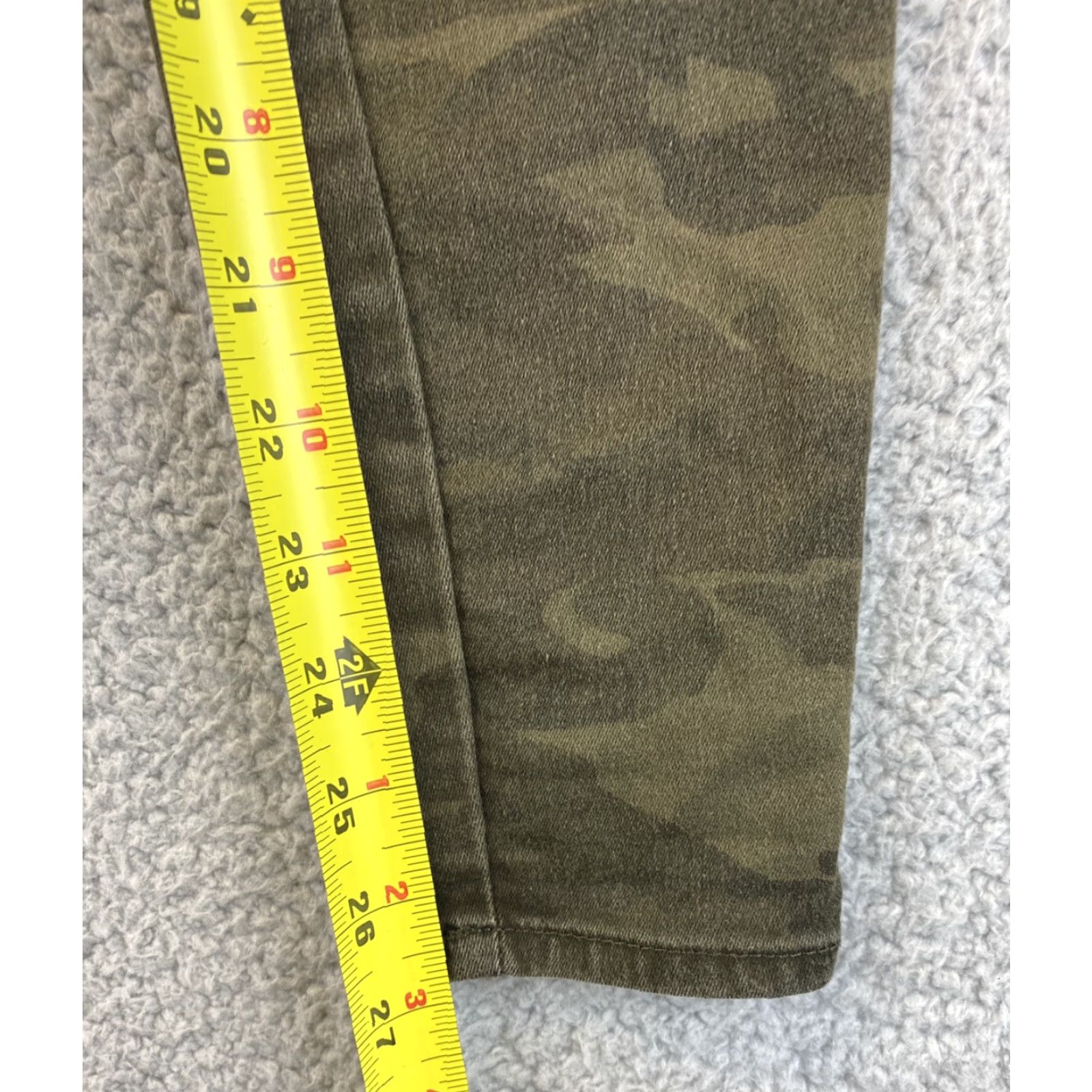 Zara Zara Skinny Stretch Camo Green Jeans Pants Womens (Size US2) / 48-14 Size 26" / US 2 / IT 38 - 6 Thumbnail