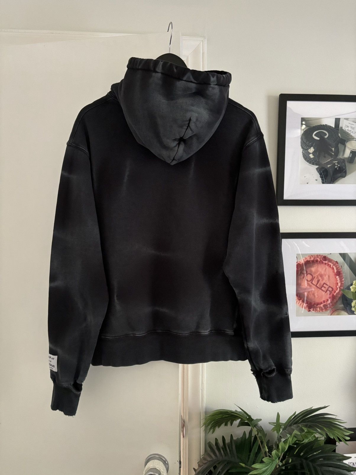 Gallery Dept. THRASHED - WASHED FADED LOGO HOODIE Size US M / EU 48-50 / 2 - 12 Thumbnail