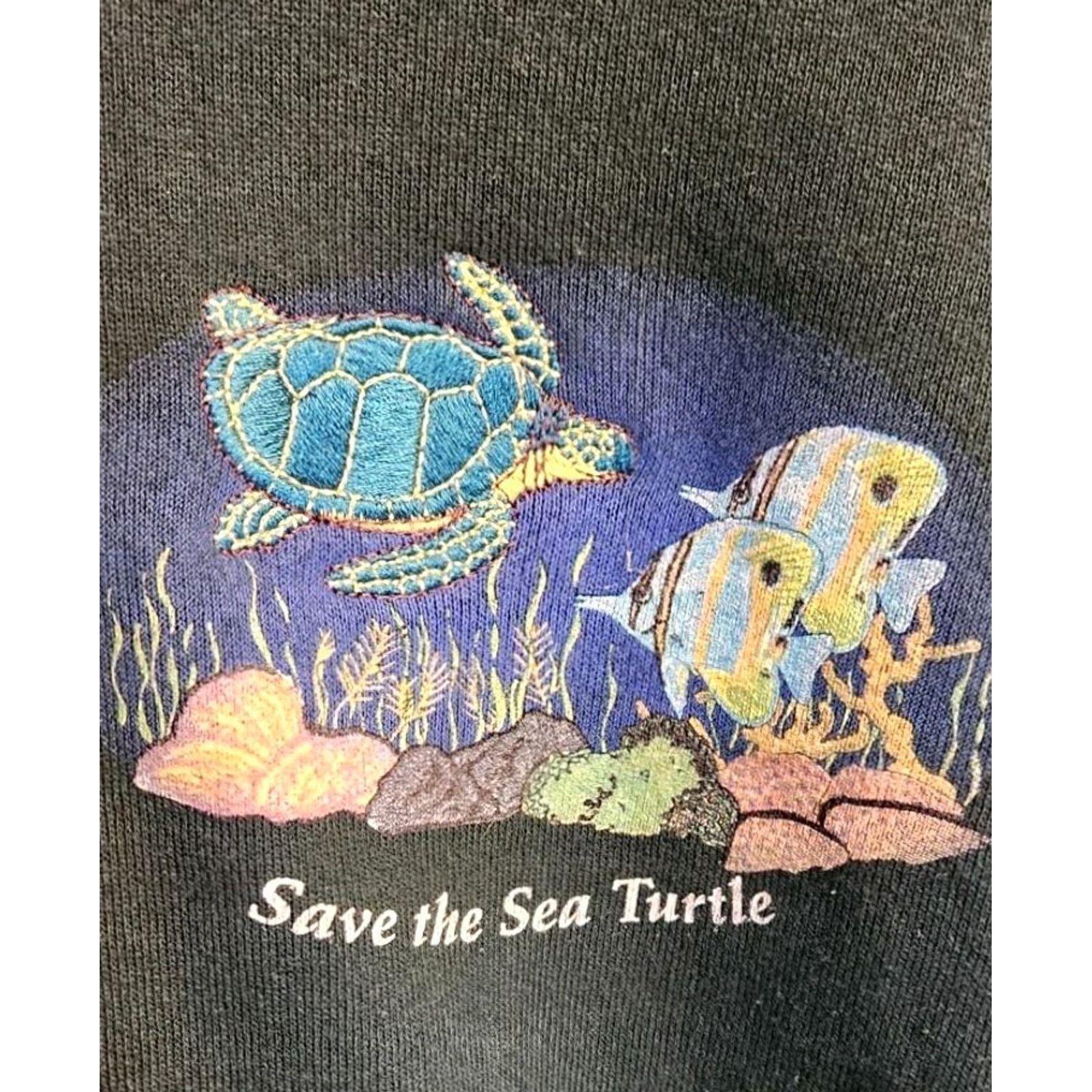 Fruit Of The Loom VINTAGE Fruit of the Loom Sweatshirt Unisex Adults Size M Green Ocean Nature 80s 90s Graphic Print Logo USA Made Retro Classic Size US M / EU 48-50 / 2 - 4 Thumbnail