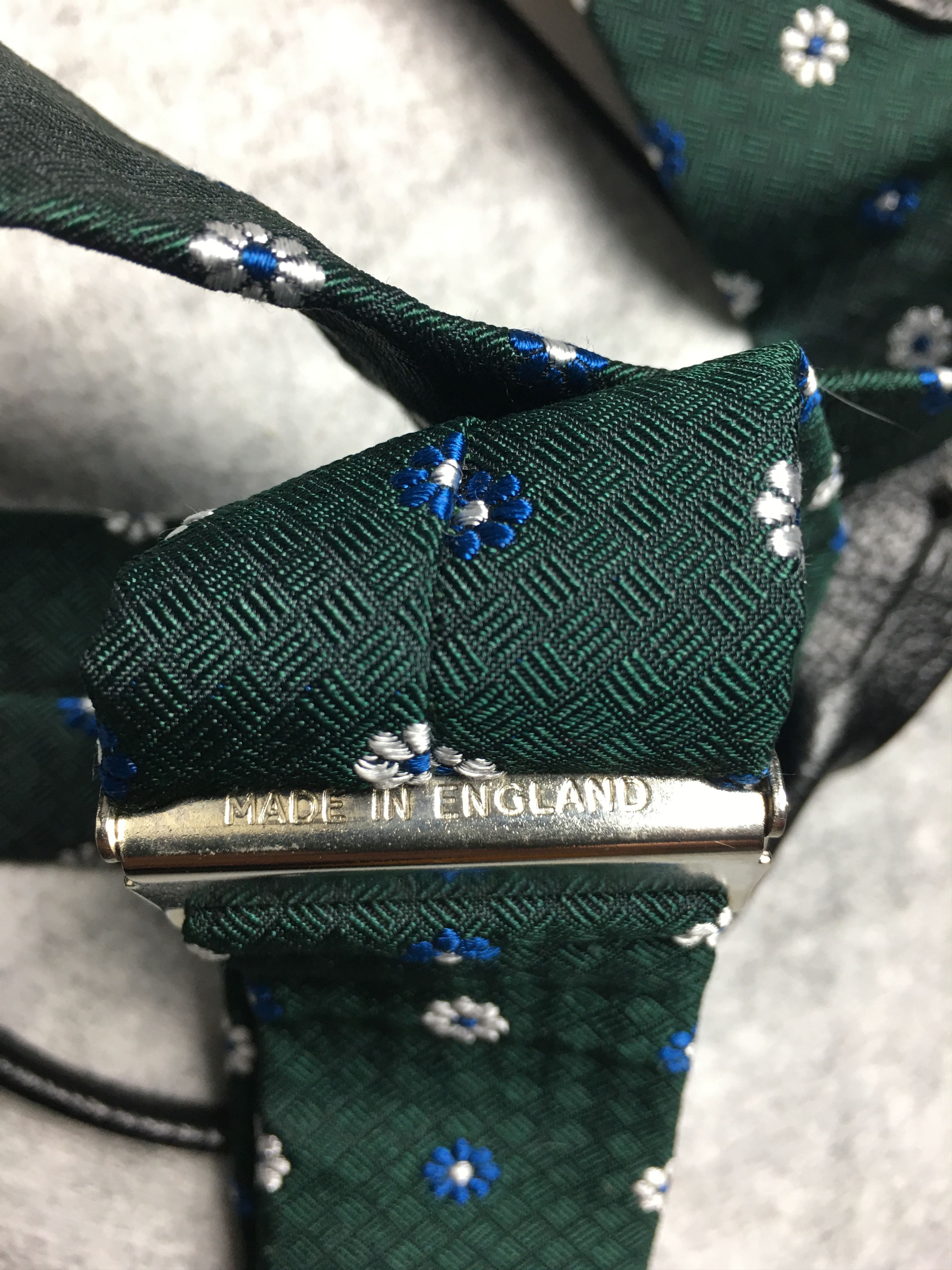 Turnbull & Asser Turnbull & Asser Adjustable Silk Leather Braces Flowers Size ONE SIZE - 7 Thumbnail