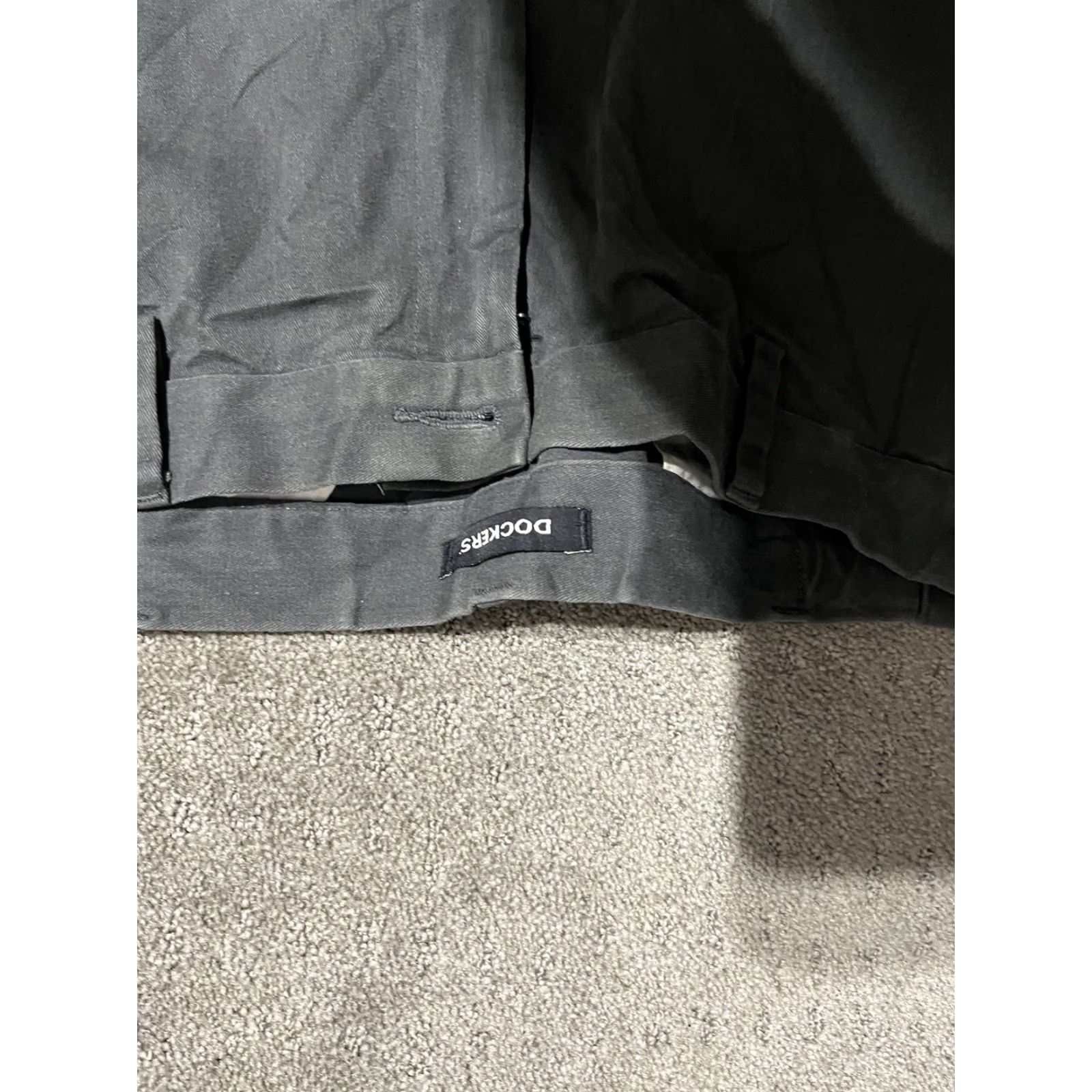 Dockers DOCKERS Pants Classic Fit Flat Front Chinos Gray 38x32 Regular Men Size US 38 / EU 54 - 5 Thumbnail