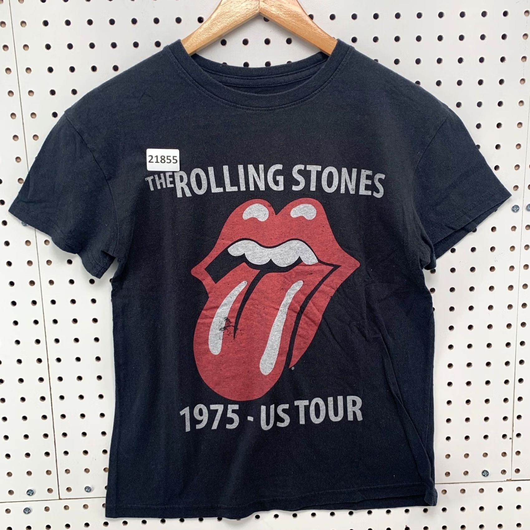 Vintage The Rolling Stones Shirt Black 1975 US Tour Womens XS T-Shirt Music Rock Band T Size XS / US 0-2 / IT 36-38 - 6 Thumbnail