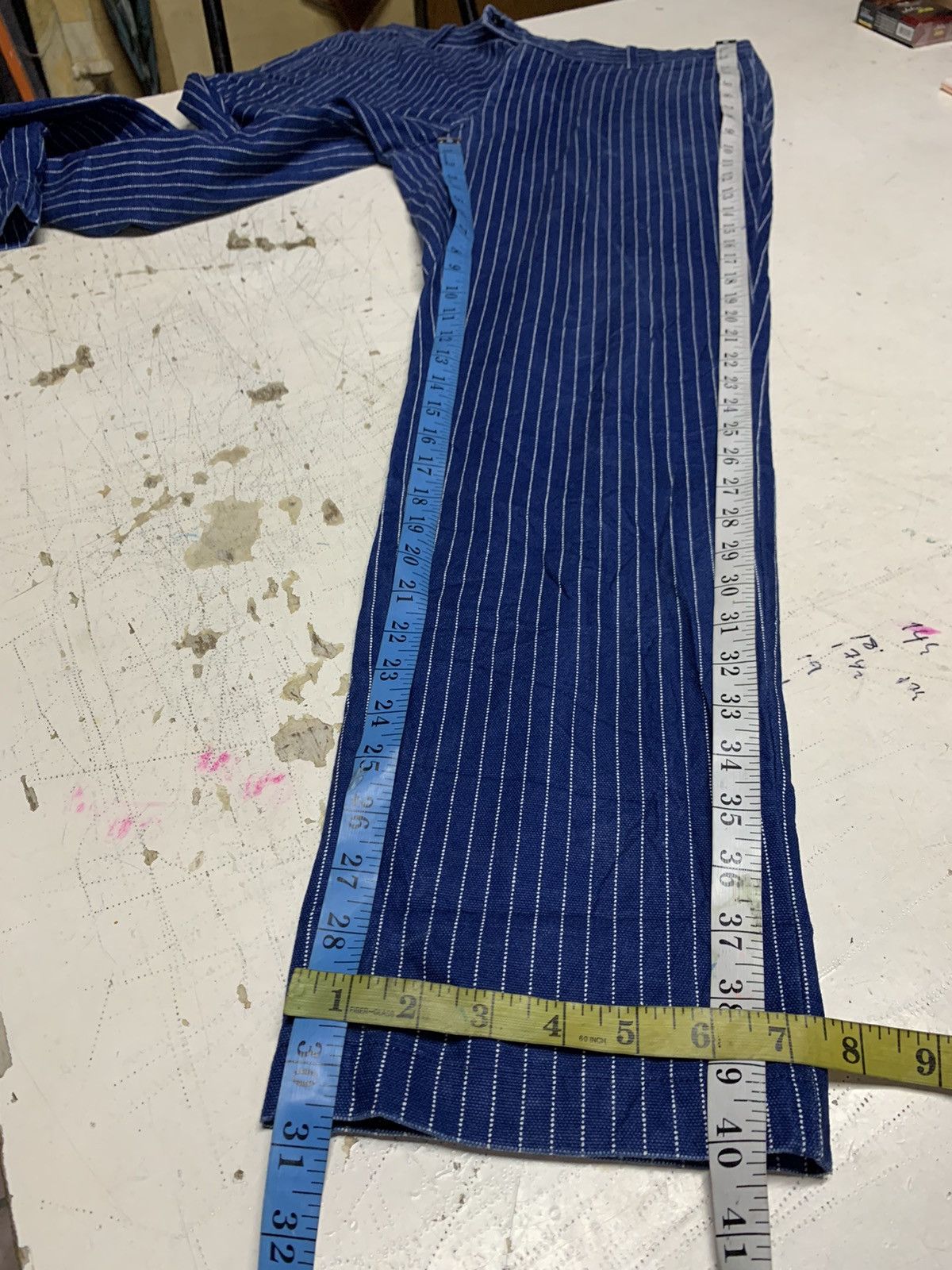 Japanese Brand Urban Research stripe pants Size US 34 / EU 50 - 16 Thumbnail