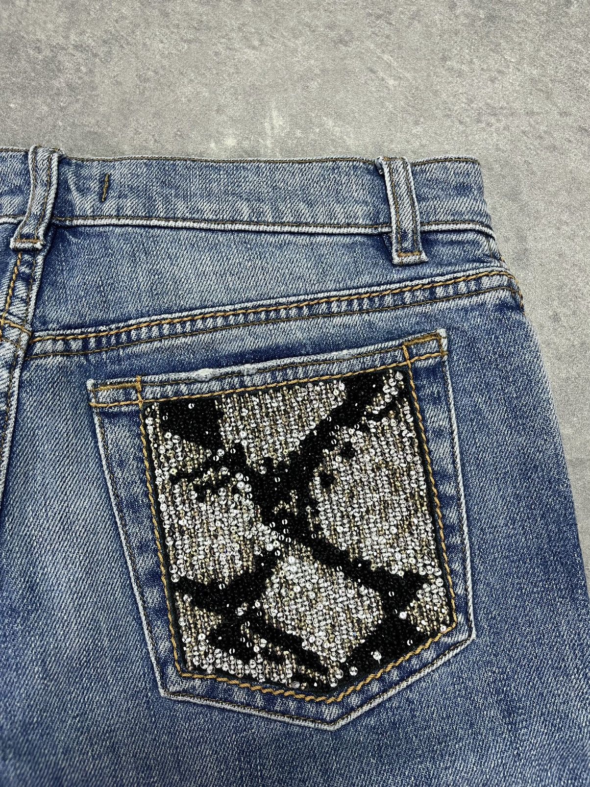 Roberto Cavalli Roberto Cavalli Rattlesnake Y2K Denim Jeans 38 M Size 28" / US 6 / IT 42 - 16 Thumbnail