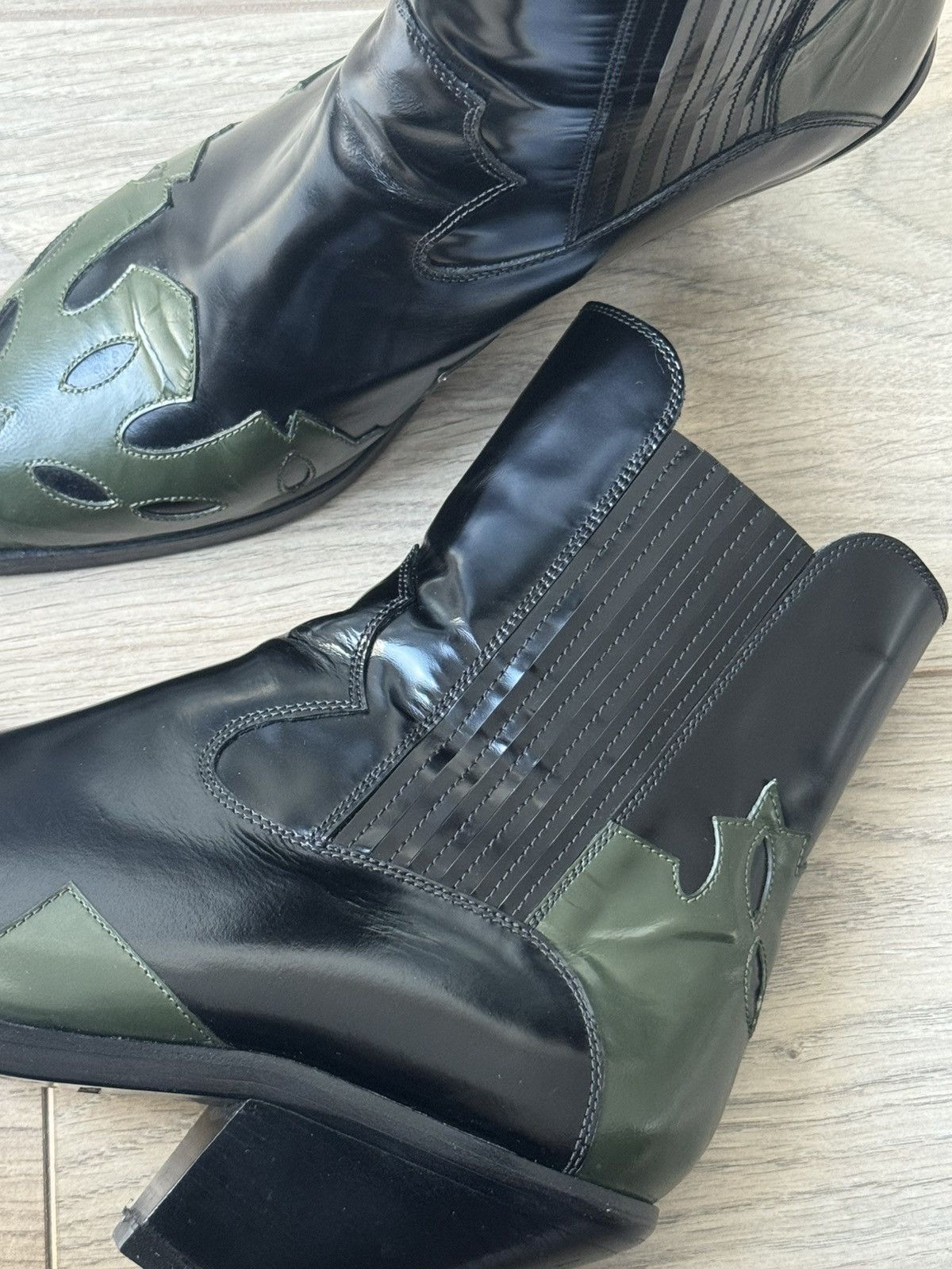 Enfants Riches Deprimes FW20 Midnight Cowboy Western Leather Boots Size US 7.5 / EU 40-41 - 12 Thumbnail