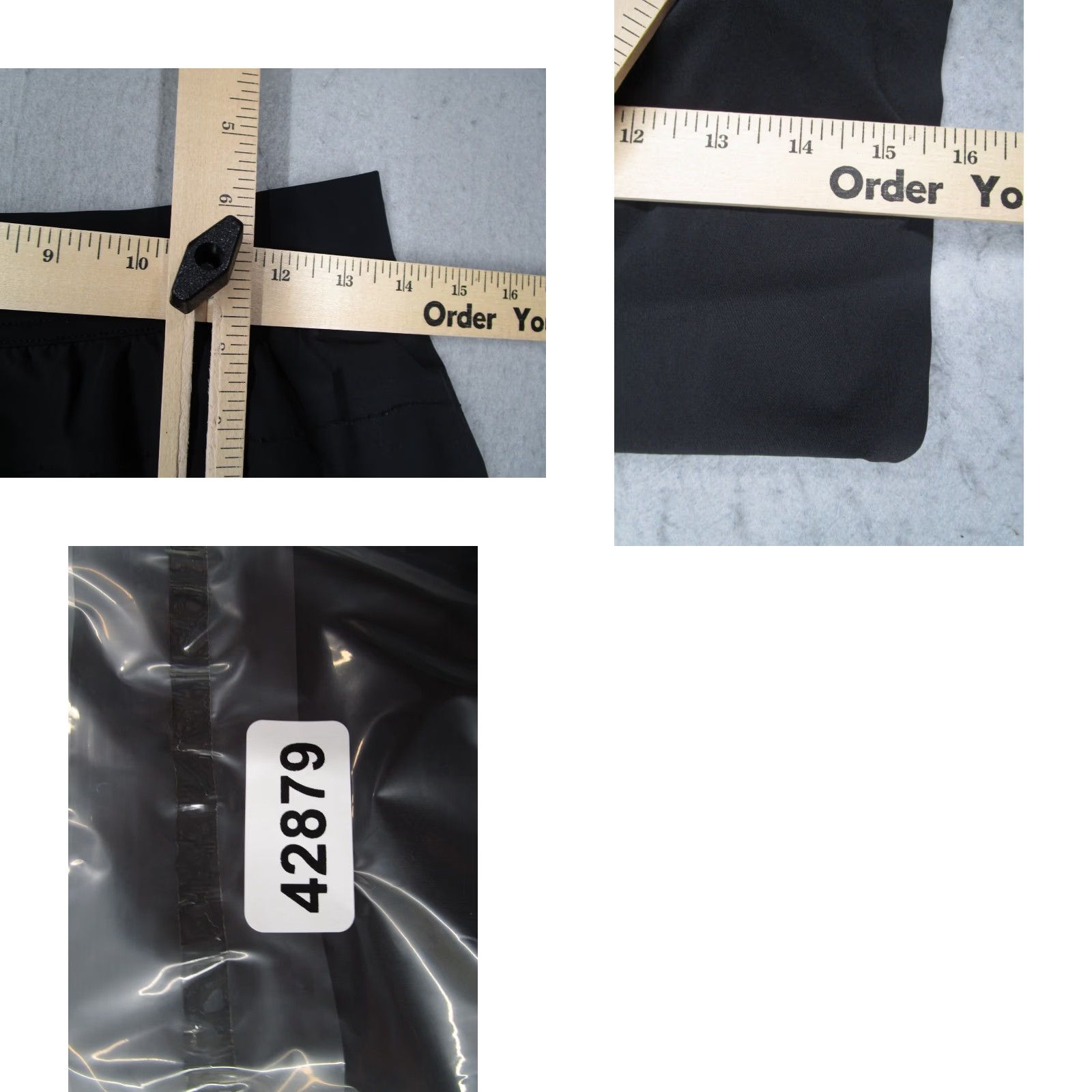 Ten Thousand Ten Thousand Mens Small Black Interval 7" Lined Shorts with Drawstring Pockets Logo Sports Beach 90s Mens Size US 29 - 8 Thumbnail