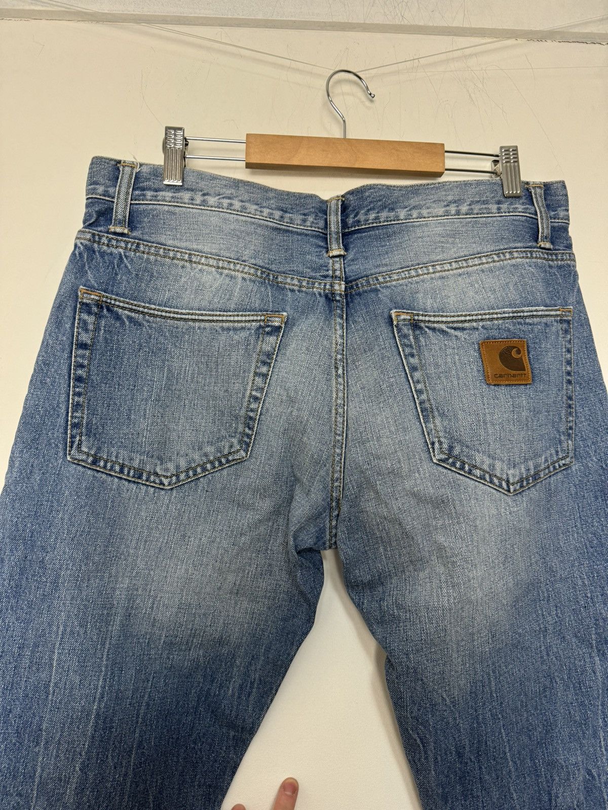 Carhartt Vintage Carhartt Klondike Pant light blue washed jeans Size US 33 - 7 Thumbnail