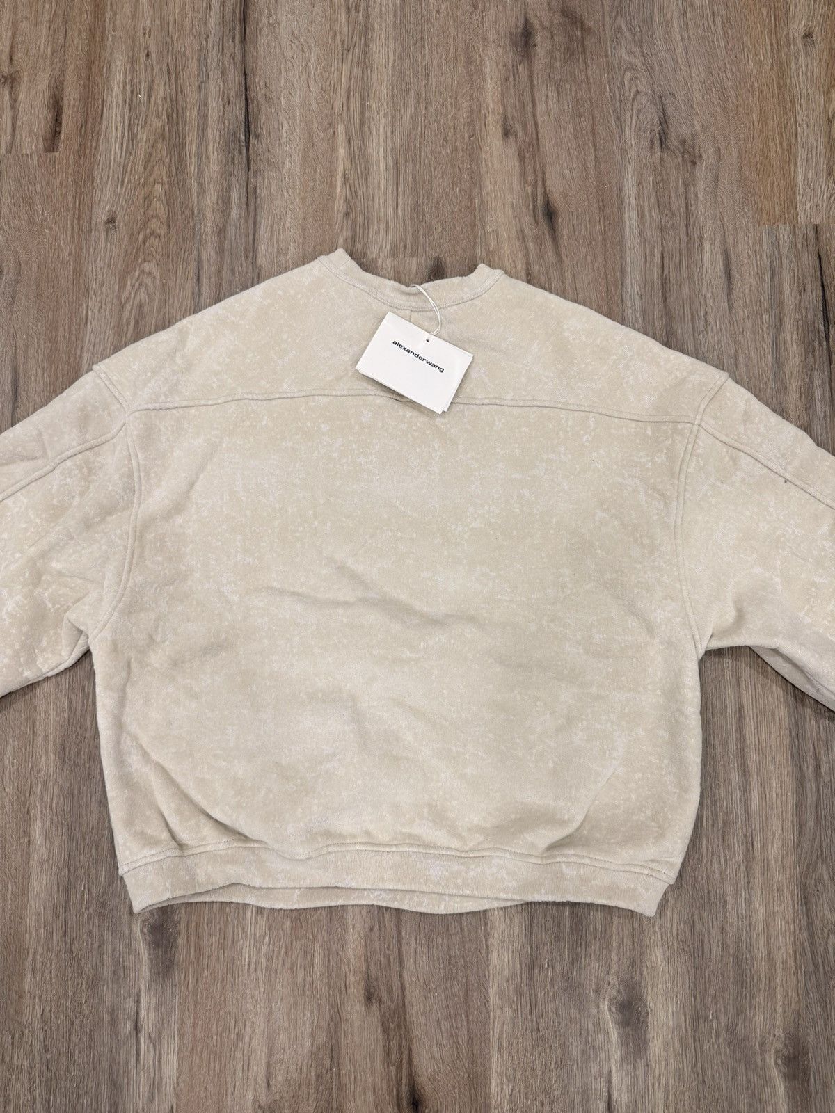Alexander Wang oversized sweatshirt in flocked terry Size US XS / EU 42 / 0 - 4 Thumbnail