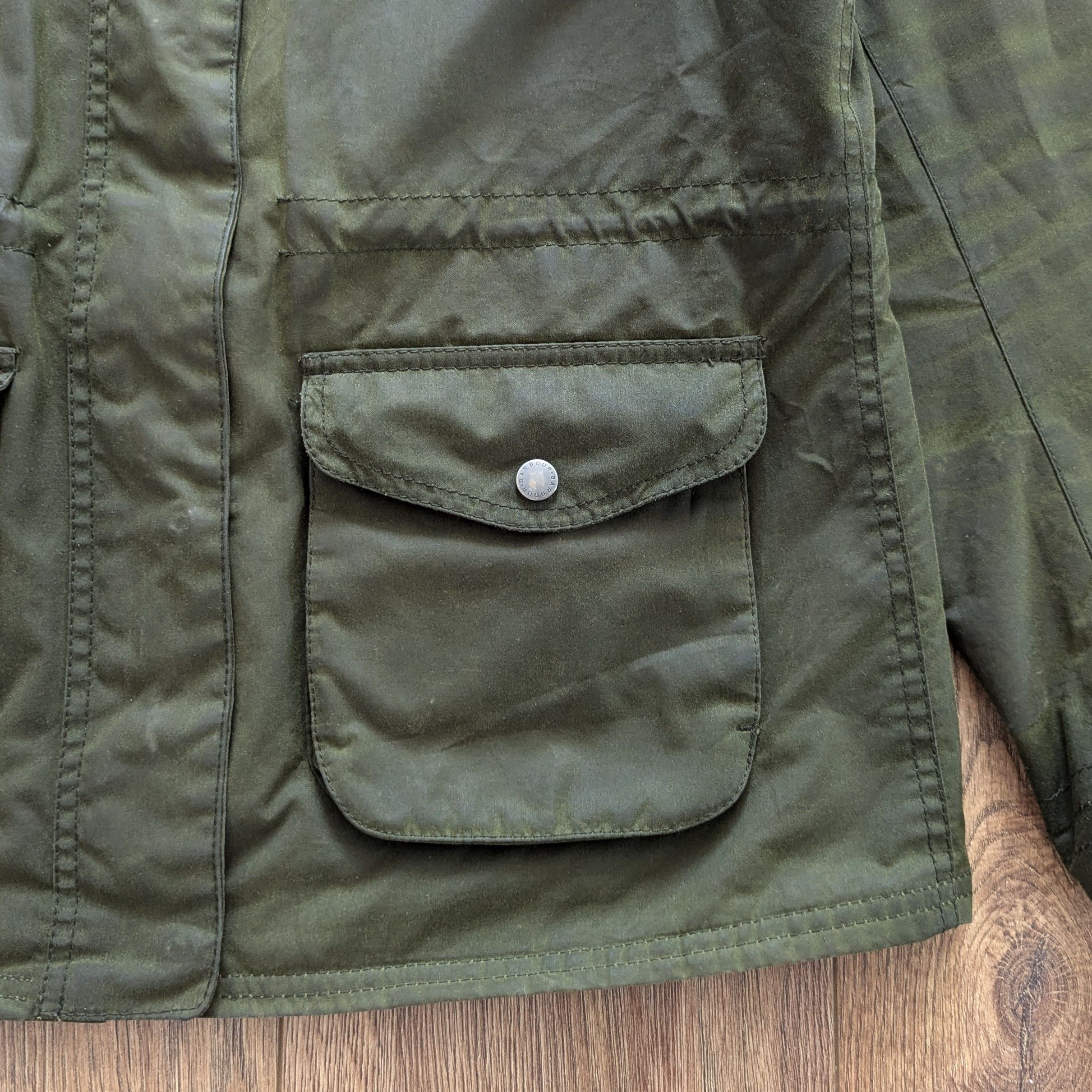 Barbour Barbour Rhossili Wax Jacket Waxed Cotton England Style Green Size M / US 6-8 / IT 42-44 - 6 Thumbnail