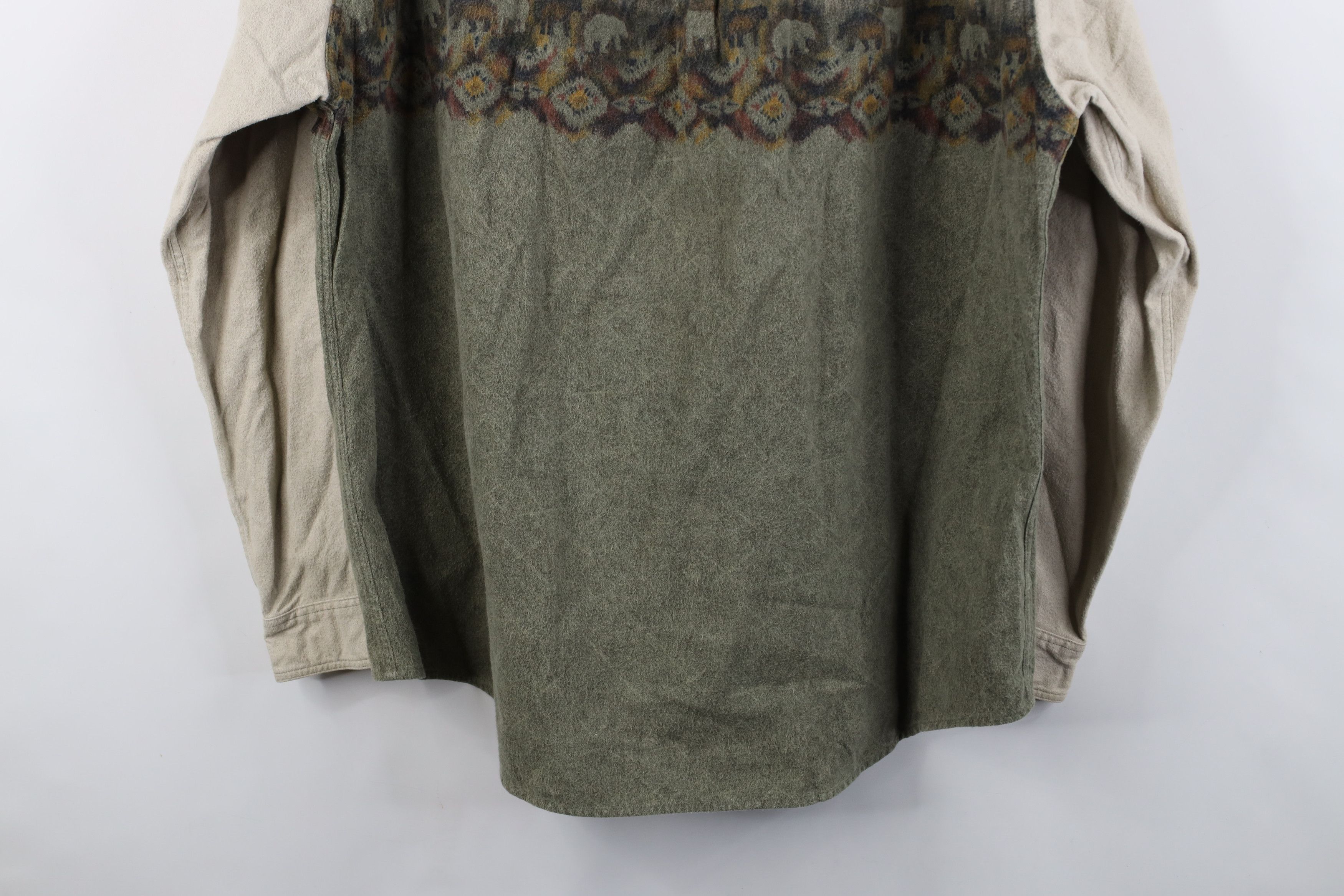 Cabelas Vintage 90s Cabelas Cloth Bear Southwestern Button Shirt Size XL / US 12-14 / IT 48-50 - 12 Thumbnail