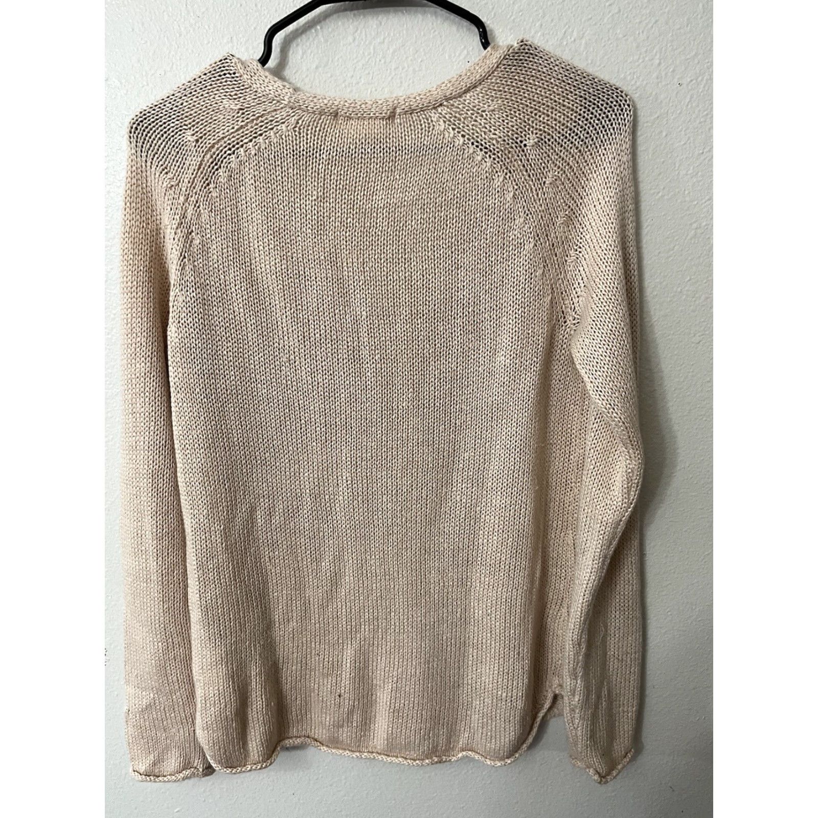 H&M H&M Women’s Long Sleeve Sweater Small Pink V-Neck Cotton Knit Cable Pullover #Sweater#V-Neck Size S / US 4 / IT 40 - 2 Thumbnail