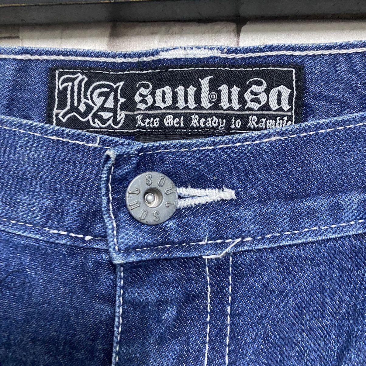 Vintage Vintage LA SOUL Denim Baggy Pants Size US 31 - 14 Thumbnail