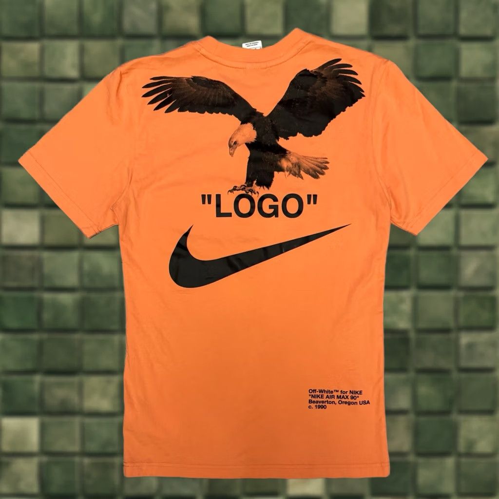 Nike VINTAGE Nike x Off-White NRG A6 T-Shirt 'Wild Mango' XS Men's Orange NRG A6 T-Shirt Off-White Nike XS Mens Size US XS / EU 42 / 0 - 1 Thumbnail