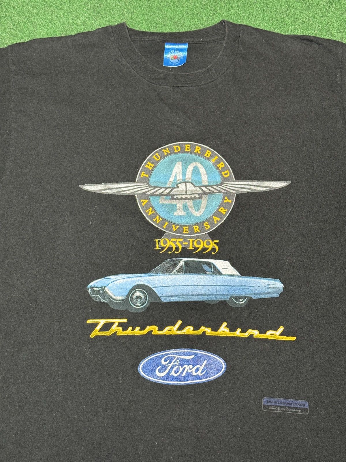 Ford Vintage 90s Ford 1955 Thunderbird Classic Car Large T Shirt Size US L / EU 52-54 / 3 - 2 Thumbnail