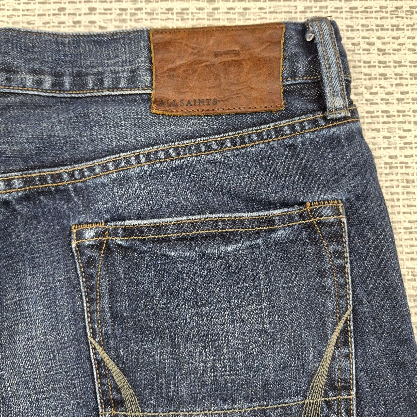 Allsaints AllSaints Mens Bermuda Shorts 30 Blue Stamp Switch Denim Casual Button Fly Bermuda Shorts Mens 30 Blue Stamp Switch Denim Short 5-Pocket Design Size US 30 / EU 46 - 4 Thumbnail