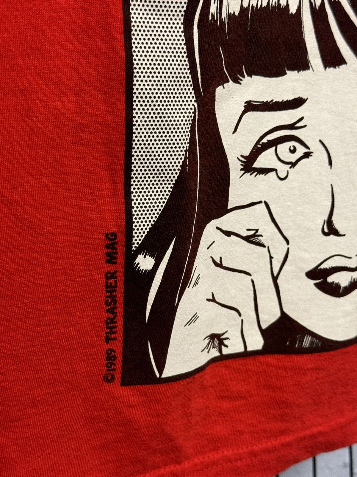 Supreme × Thrasher Supreme Thrasher Boyfriend Tee Red Large Size US L / EU 52-54 / 3 - 11 Thumbnail