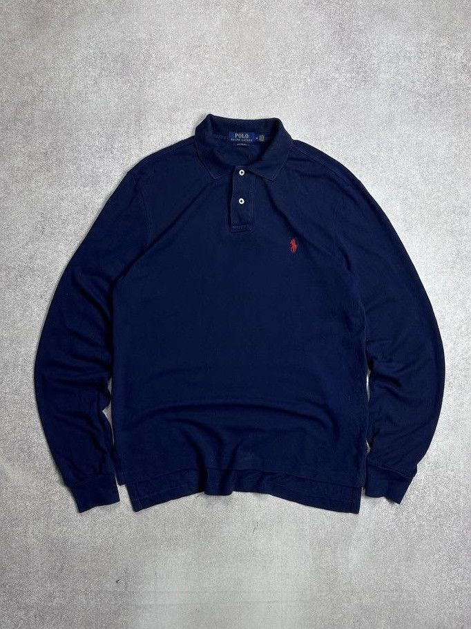 Vintage Polo Ralph Lauren Rugby Longsleeve Short Y2K M