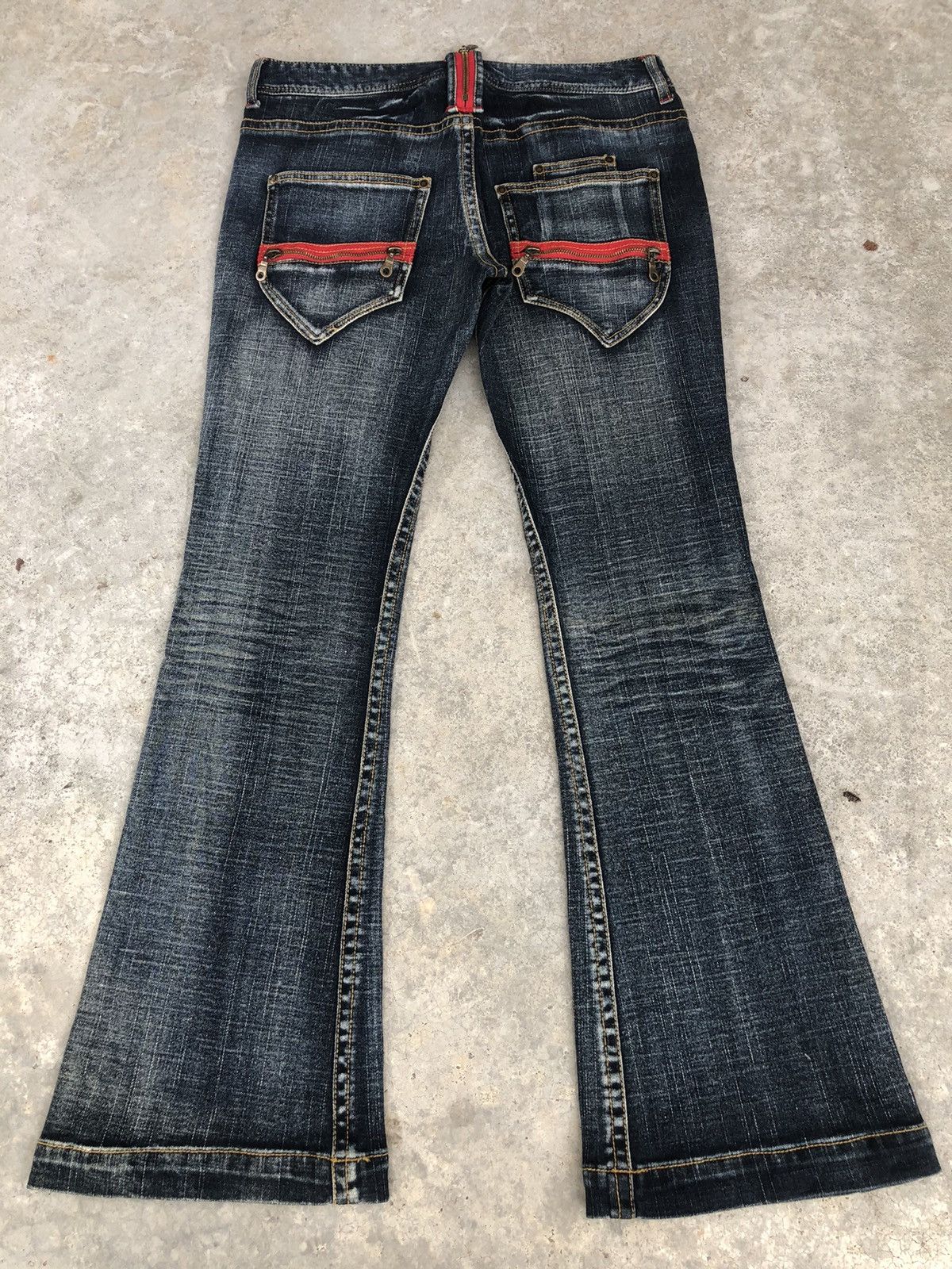 If Six Was Nine Japanese BCBG Flared Jeans Distressed Jeans Size US 32 / EU 48 - 2 Thumbnail