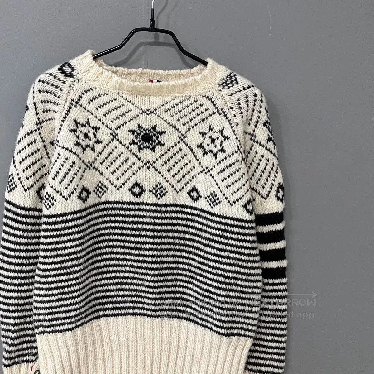 Thom Browne Thom Browne Fair Isle Chunky Knit Sweater. Size US S / EU 44-46 / 1 - 2 Thumbnail