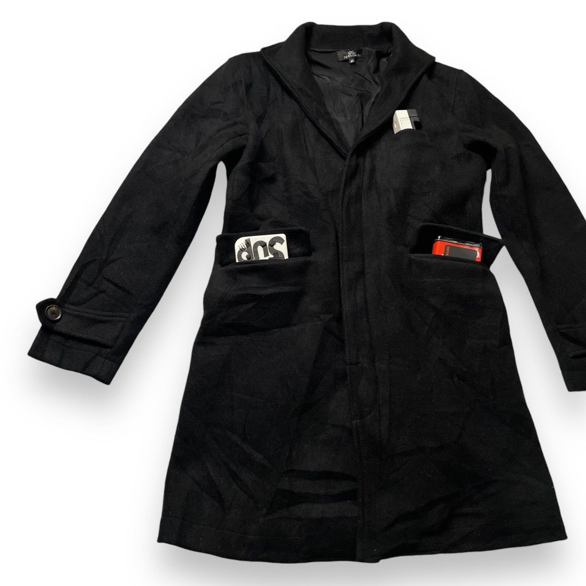 If Six Was Nine 🇯🇵 BERNINGS SHO PUNK GOTHIC WOOL HEAVY COAT JACKET Size US M / EU 48-50 / 2 - 8 Thumbnail