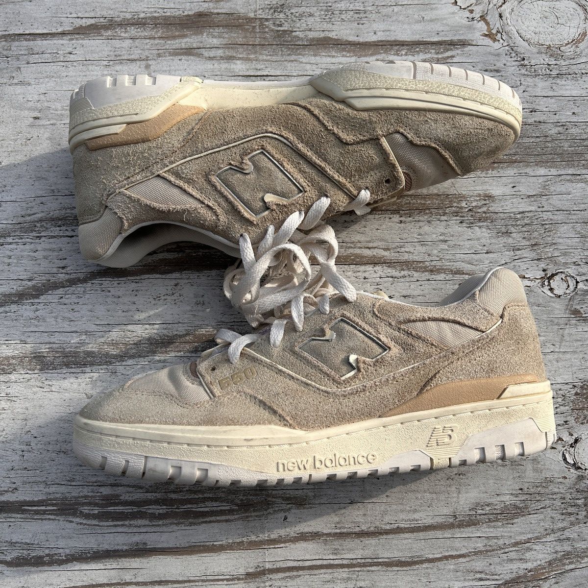 Aime Leon Dore × New Balance ALD x New Balance 550s Tan Size 9.5 Size US 9.5 / EU 42-43 - 2 Thumbnail