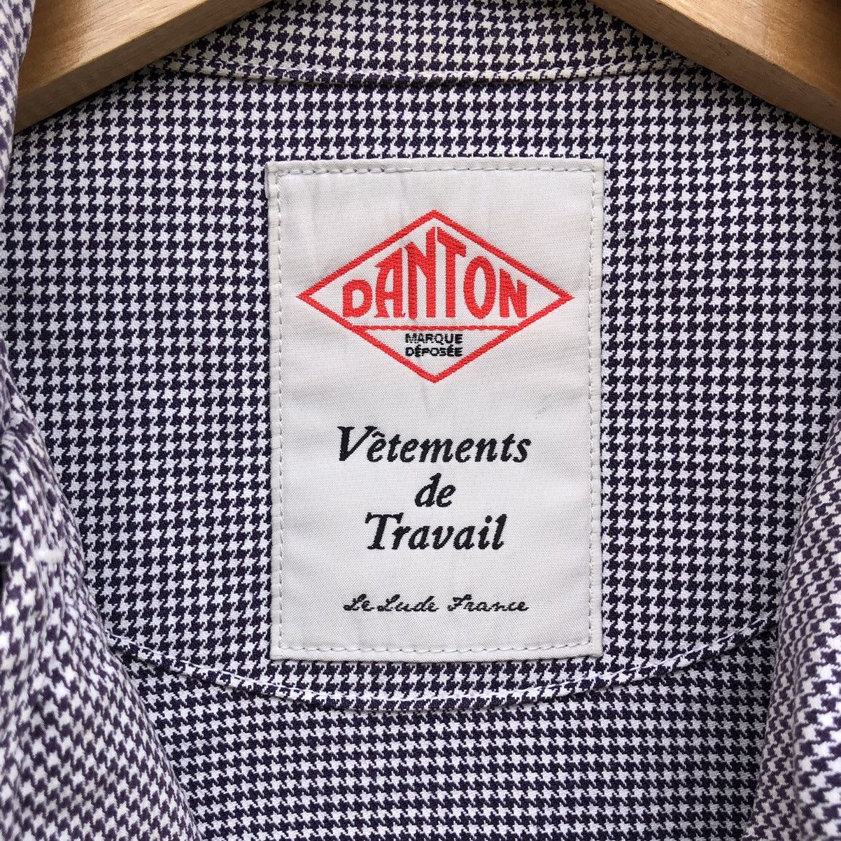 Danton Danton Vetements De Travail Houndstooth Design Jacket Size US S / EU 44-46 / 1 - 10 Thumbnail