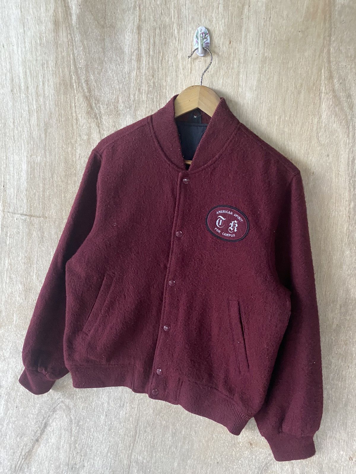 Other 👘SALE👘AMERICAN SPIRIT VINTAGE WOOL VARSITY JACKET Size US M / EU 48-50 / 2 - 6 Thumbnail